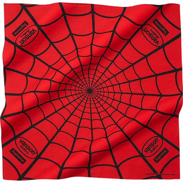 Supreme × Vanson Leathers Supreme Vanson Leathers Spider-Man Bandana Size ONE SIZE - 1 Preview