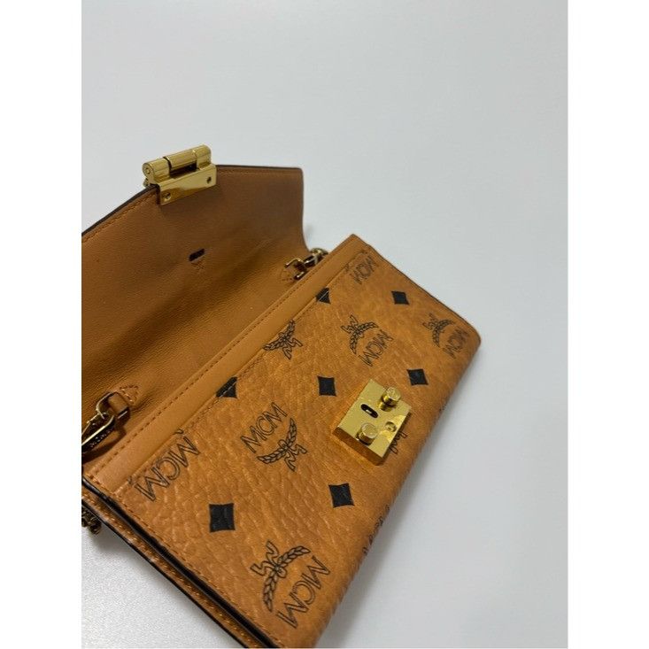 MCM MCM Tracy Crossbody Bag Visetos Cognac Size ONE SIZE - 4 Thumbnail