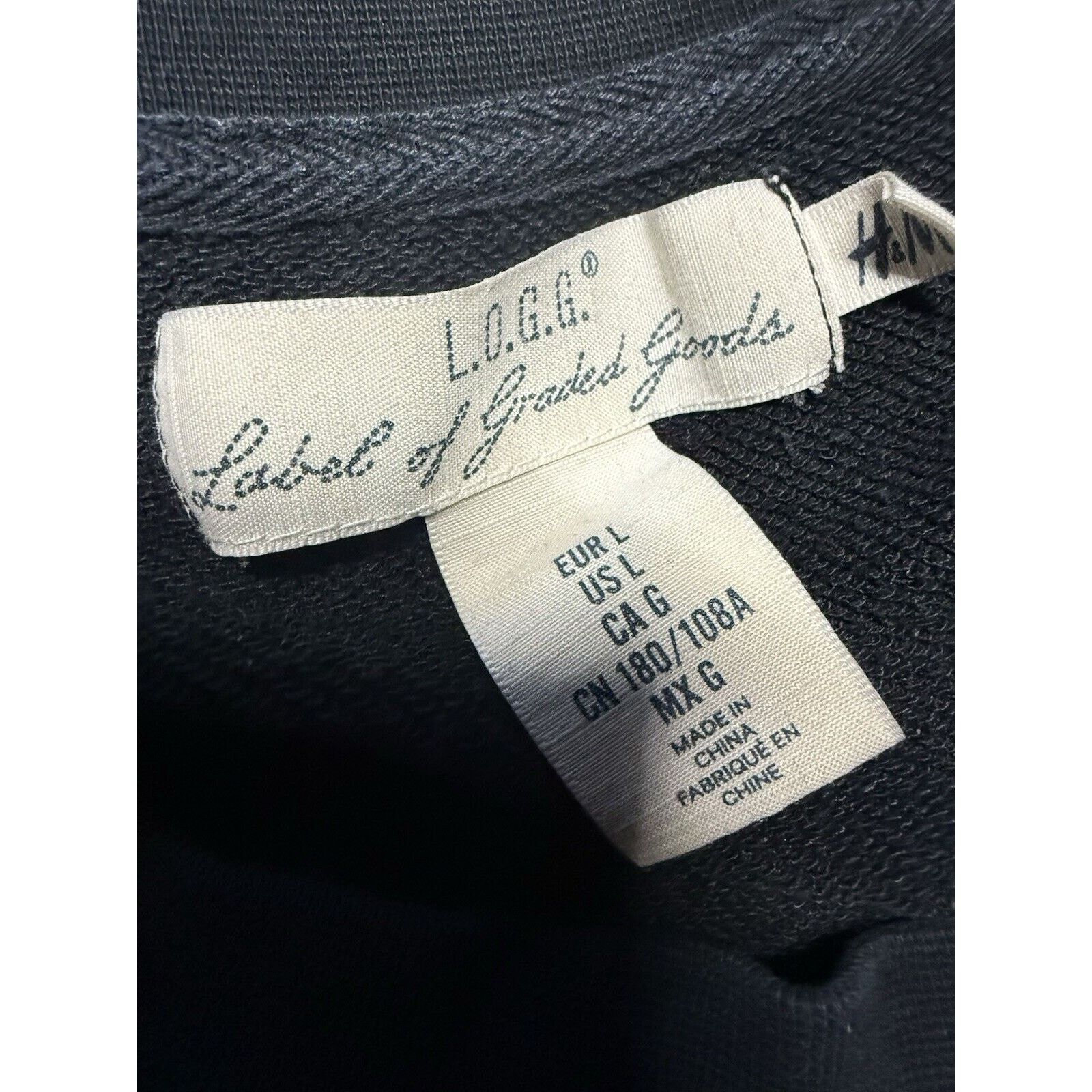 H&M Label Of Graded Goods L. O. G. G. Sweat Shirt By H&M Size L Size US L / EU 52-54 / 3 - 3 Thumbnail