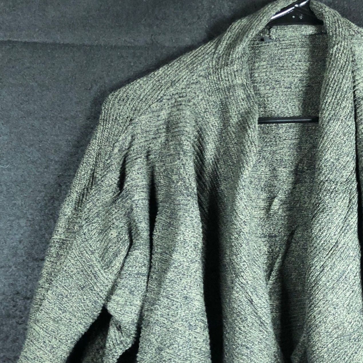 Express Express Womens Cardigan Knit Open Front Cotton Long Sleeve Green S Small Cardigan Womens Mens? Size S / US 4 / IT 40 - 4 Thumbnail