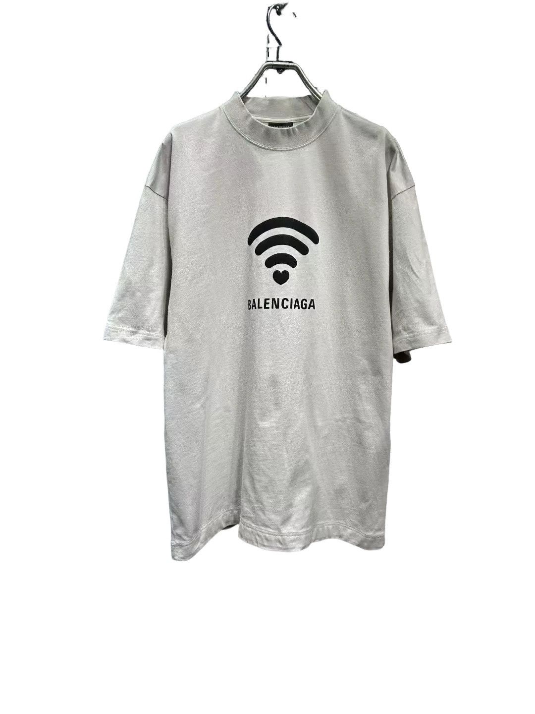 Balenciaga Balenciaga Wifi Heart Logo T-Shirt XS Size US XS / EU 42 / 0 - 1 Thumbnail