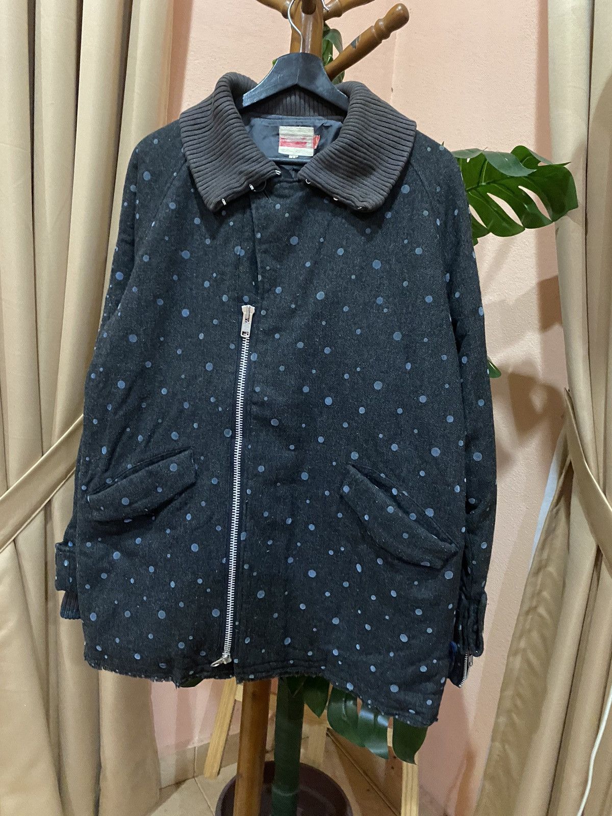 Japanese Brand VINTAGE REBIRTH POLKADOT JACKET Size L / US 10 / IT 46 - 4 Thumbnail