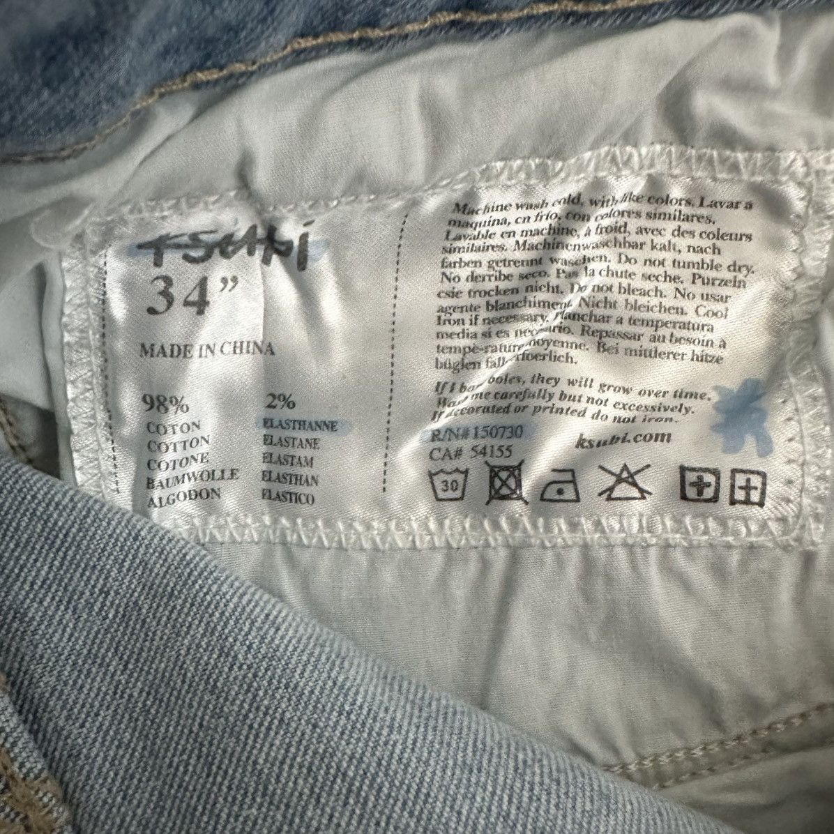 Ksubi Ksubi Chitch Lion Light Blue Denim Jeans Size 34 NEW Size US 34 / EU 50 - 5 Thumbnail