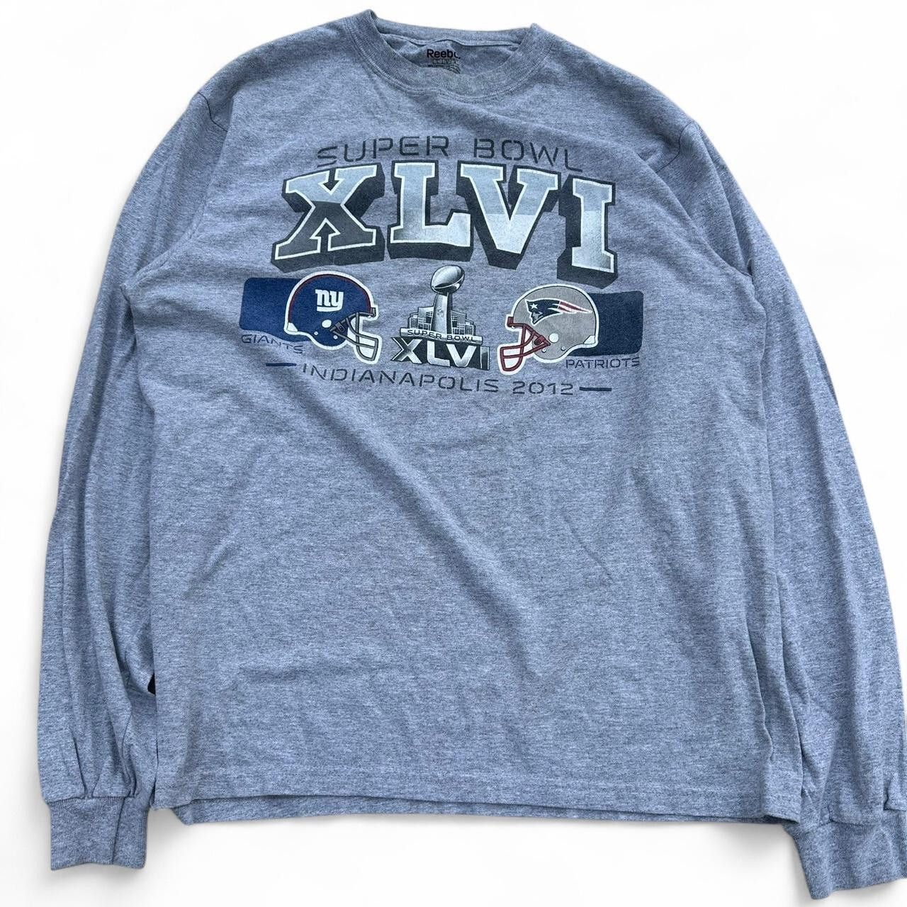 NFL vintage 2012 superbowl patriots giants long sleeve size L Size US L / EU 52-54 / 3 - 2 Thumbnail