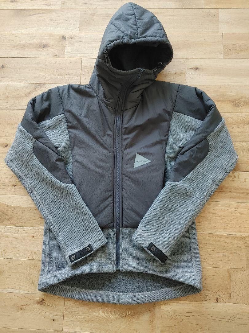 image of And Wander Top Fleece Jacket in Grey, Men's (Size Small)