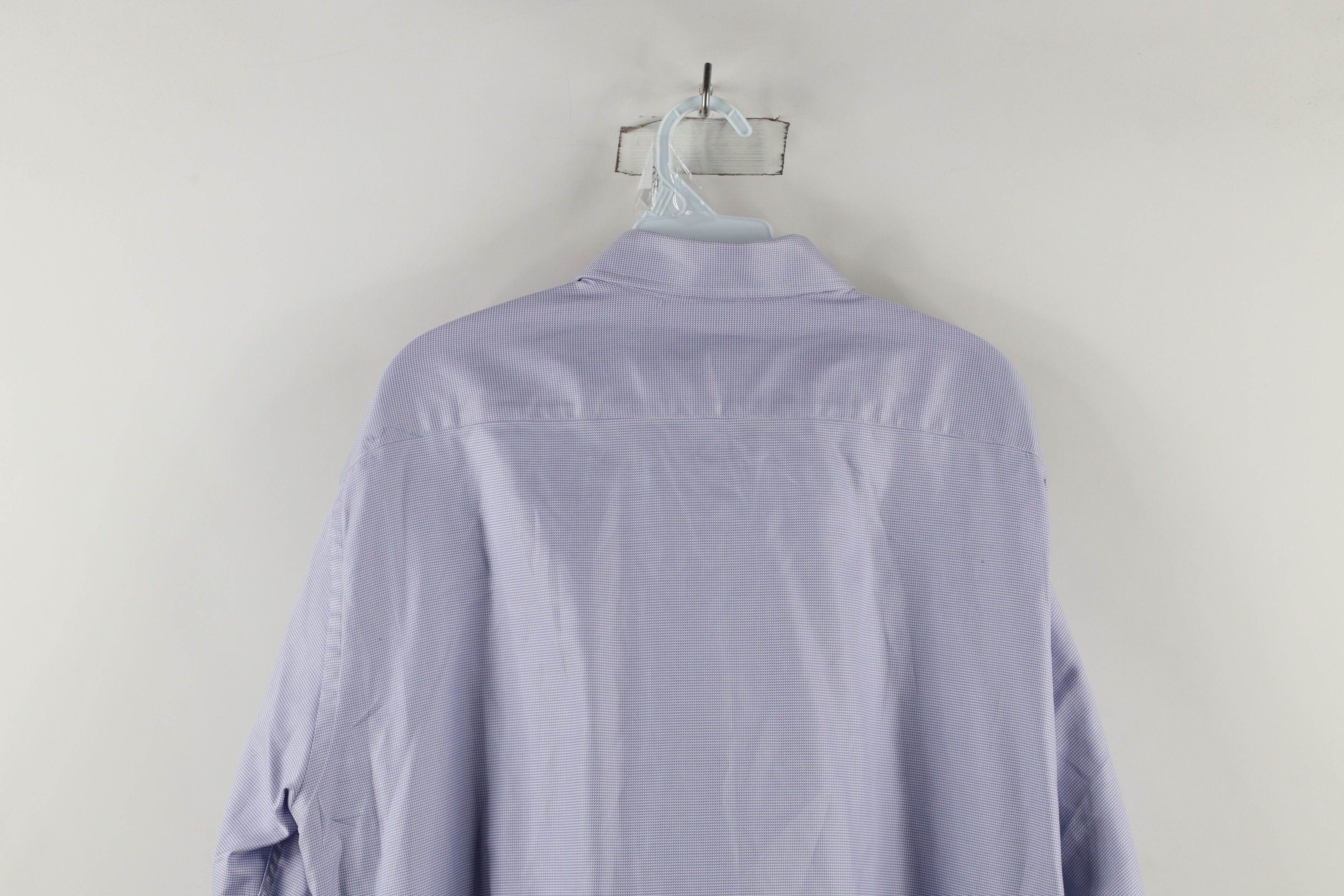 Canali × Vintage Canali Houndstooth Collared Dress Shirt Purple Cotton Size US L / EU 52-54 / 3 - 11 Thumbnail