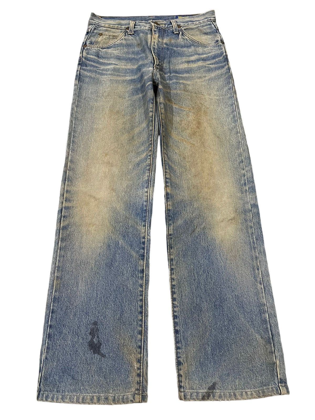 Wrangler Vintage 90s Wrangler Classic Mud Wash Style Loose Jeans Size US 30 / EU 46 - 1 Thumbnail