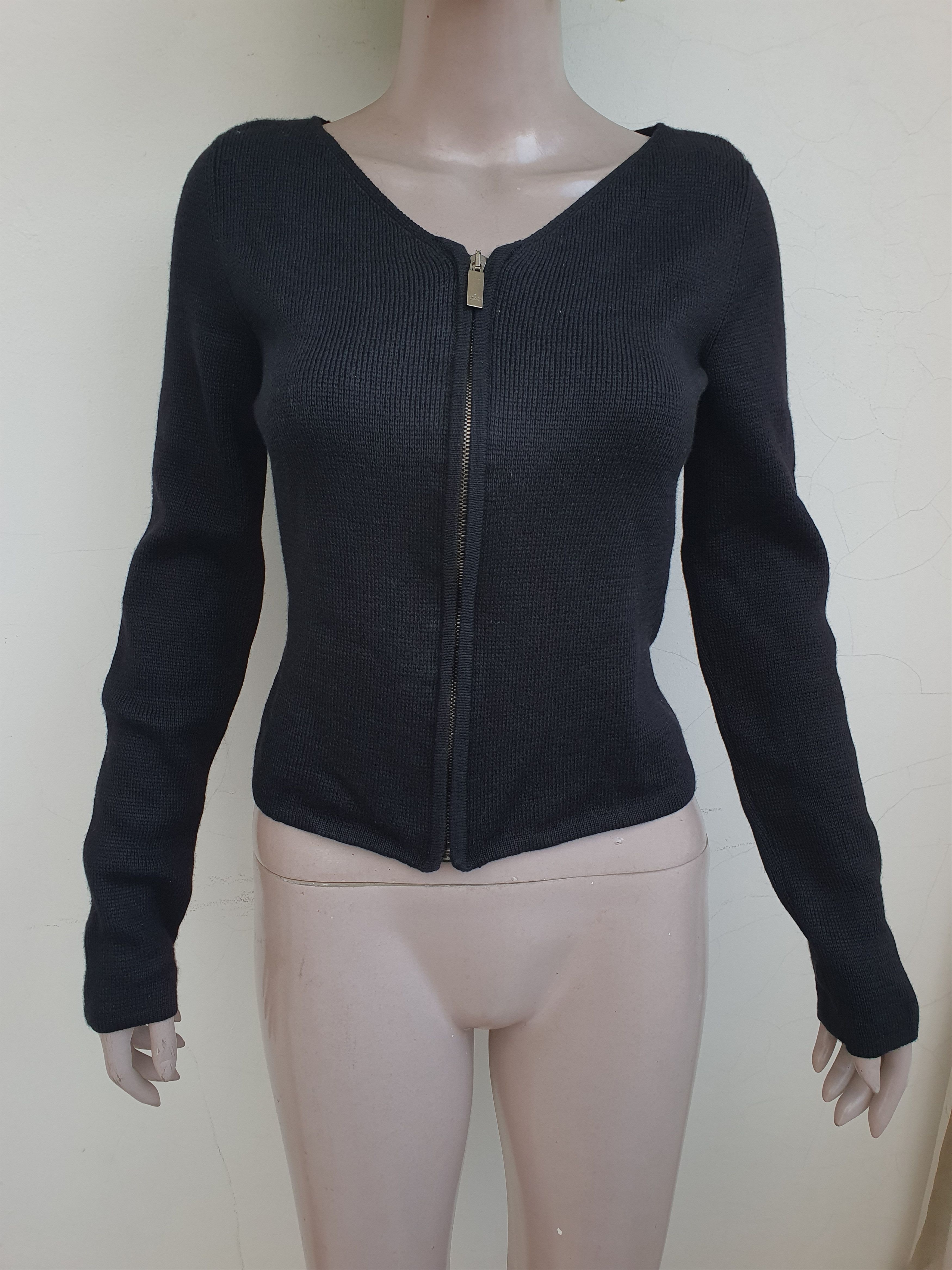 Gucci A/W 1998 wool zip cardigan Size M / US 6-8 / IT 42-44 - 3 Thumbnail