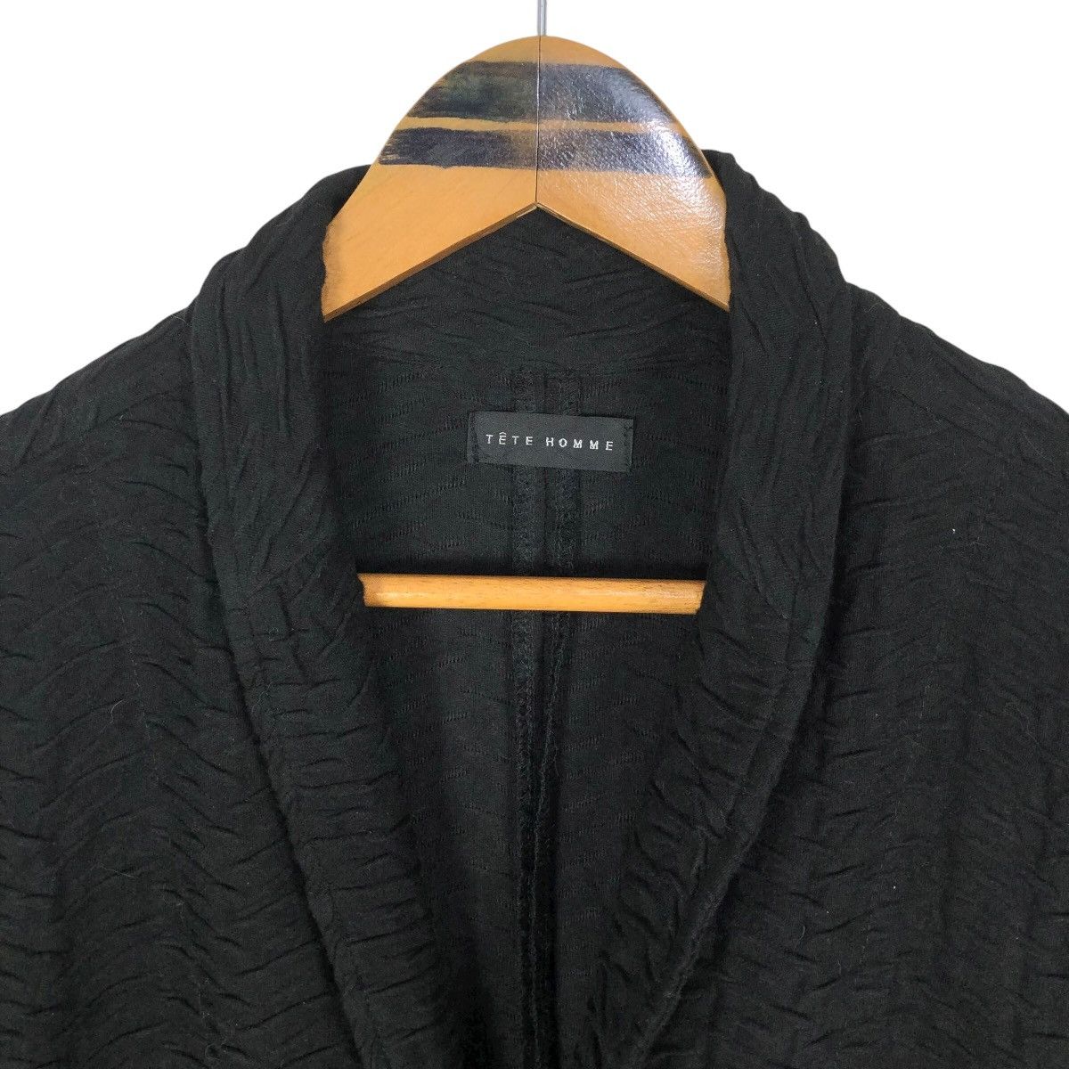 Tete Homme Tete Homme Shawl Collar Stretchable Wrinkled Car Coat Size US M / EU 48-50 / 2 - 6 Thumbnail