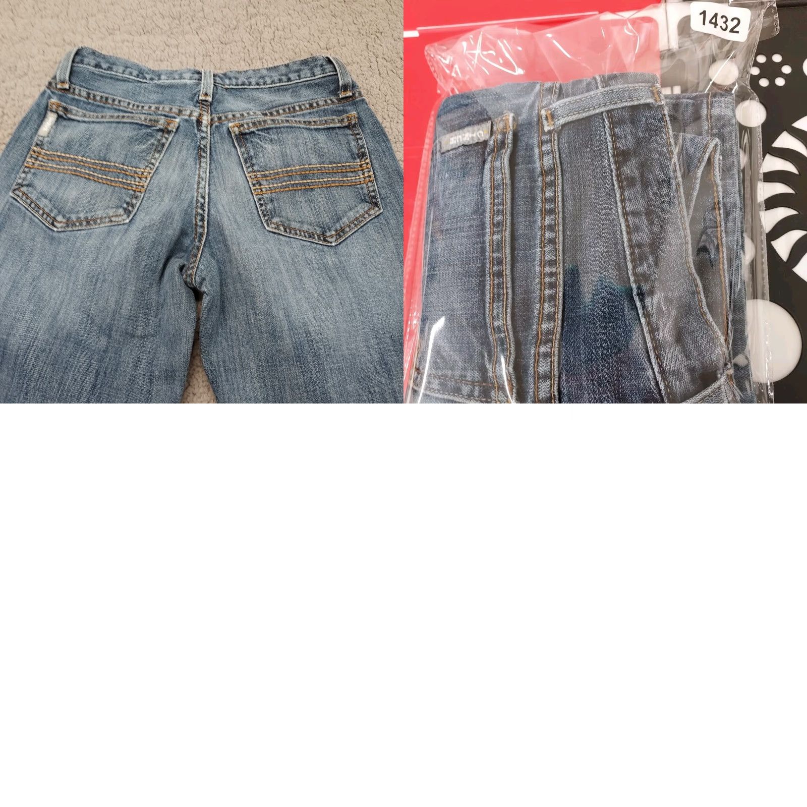 Denime Cinch Jeans Mens 26 x 30 Denim Blue Straight Leg Silver Label MB98034006 Normal Condition 5-Pocket Design Regular Rise Size US 26 / EU 42 - 10 Thumbnail