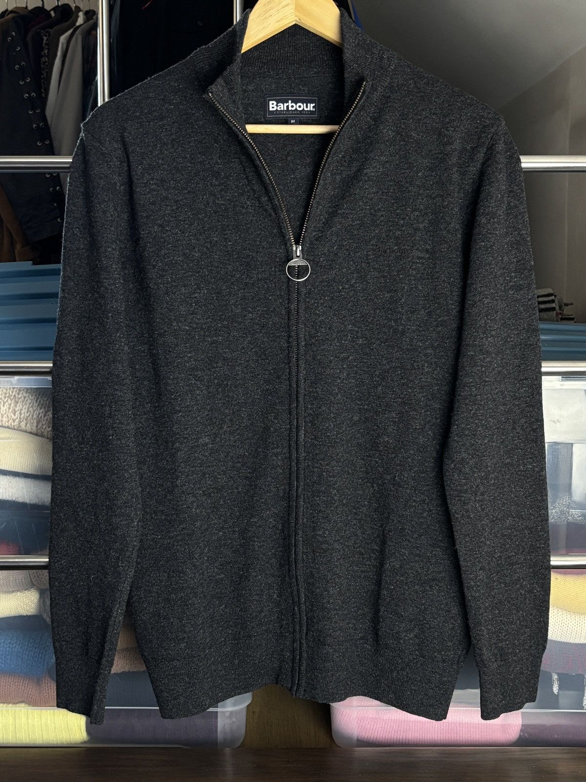 Barbour Barbour Wool Zip Knit Sweater Size US M / EU 48-50 / 2 - 4 Thumbnail