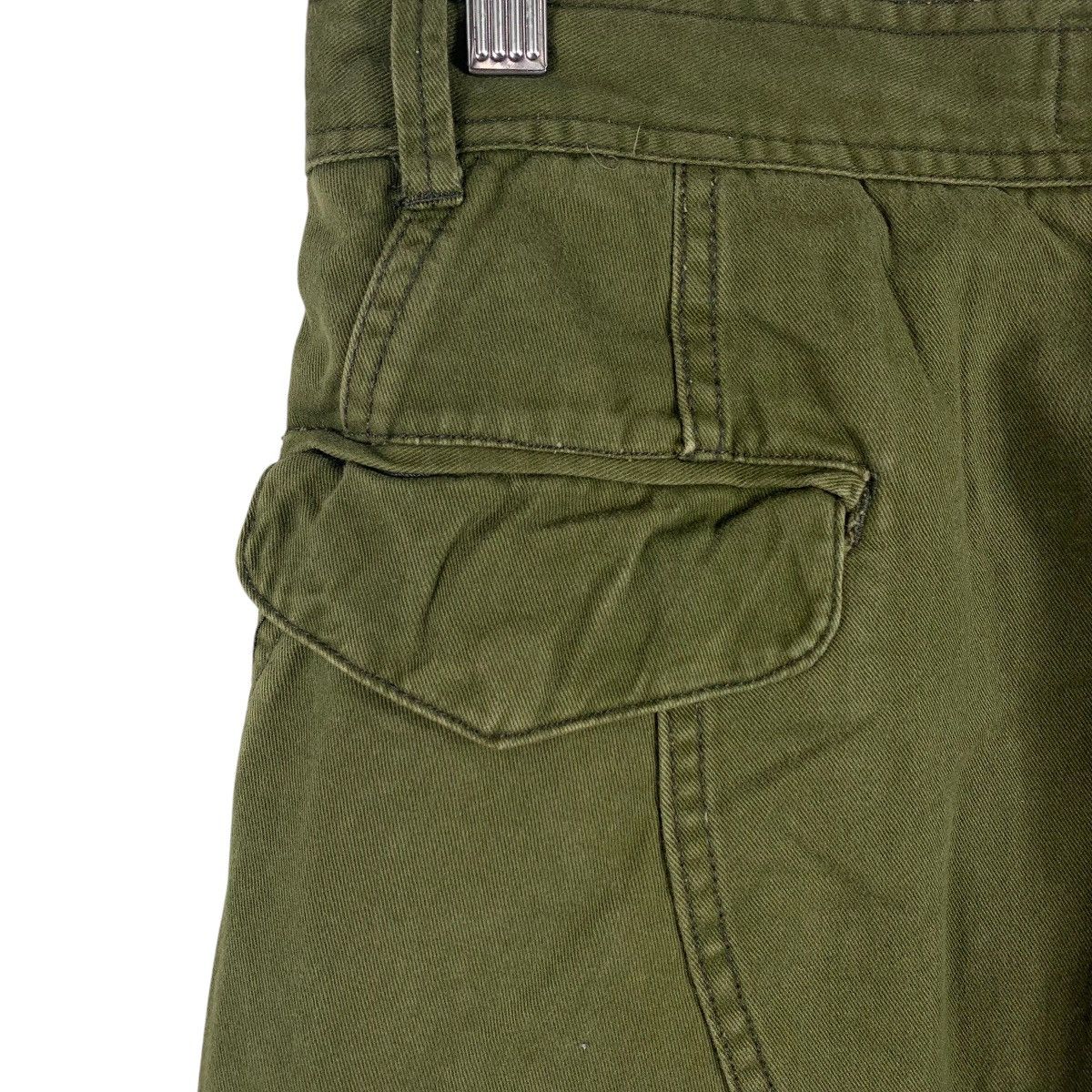 Japanese Brand SURPLUS SEMINARY Army colour cargo pants Size US 31 - 18 Thumbnail