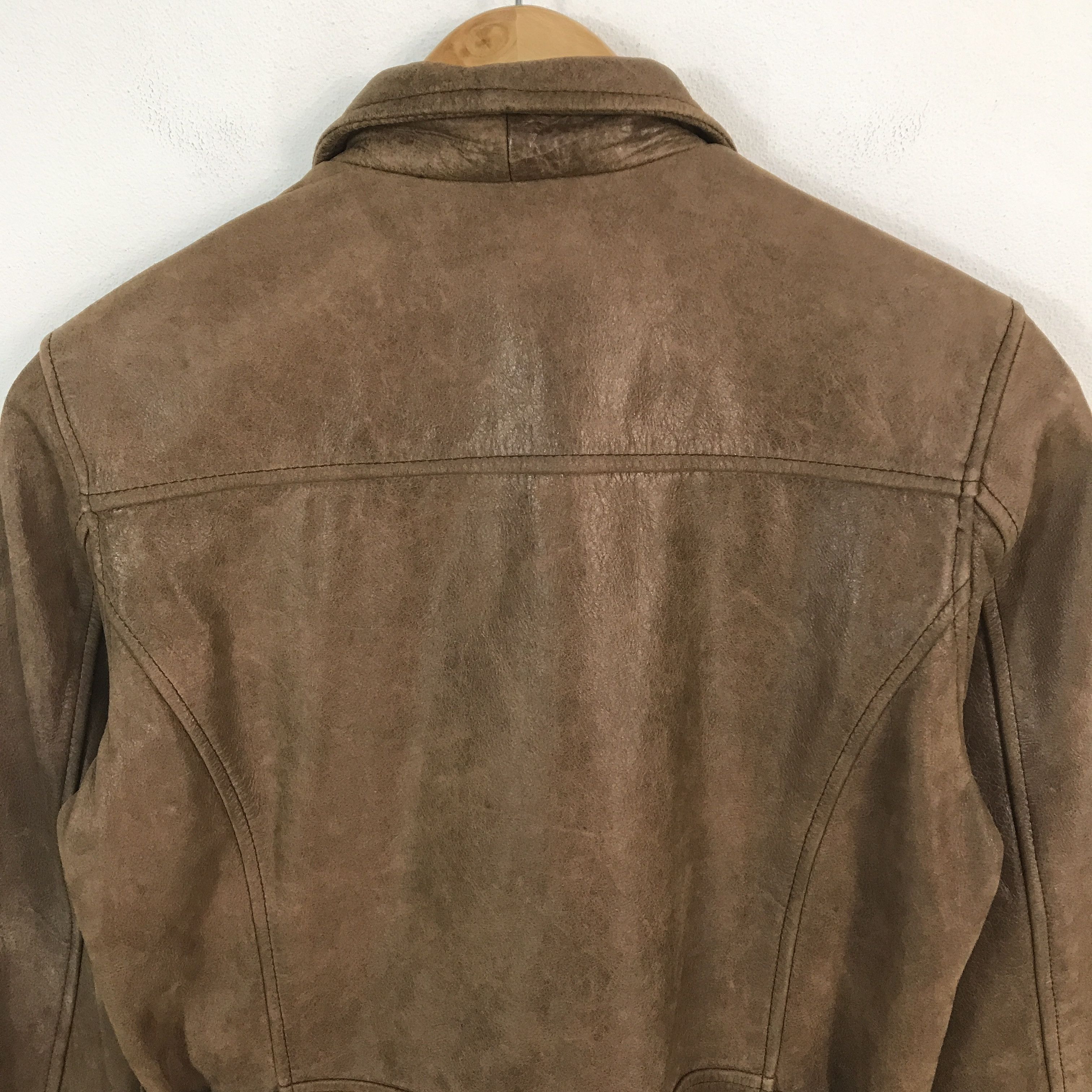 Japanese Brand × Vintage 2000s japanese brand design leather style jacket Size US S / EU 44-46 / 1 - 4 Thumbnail