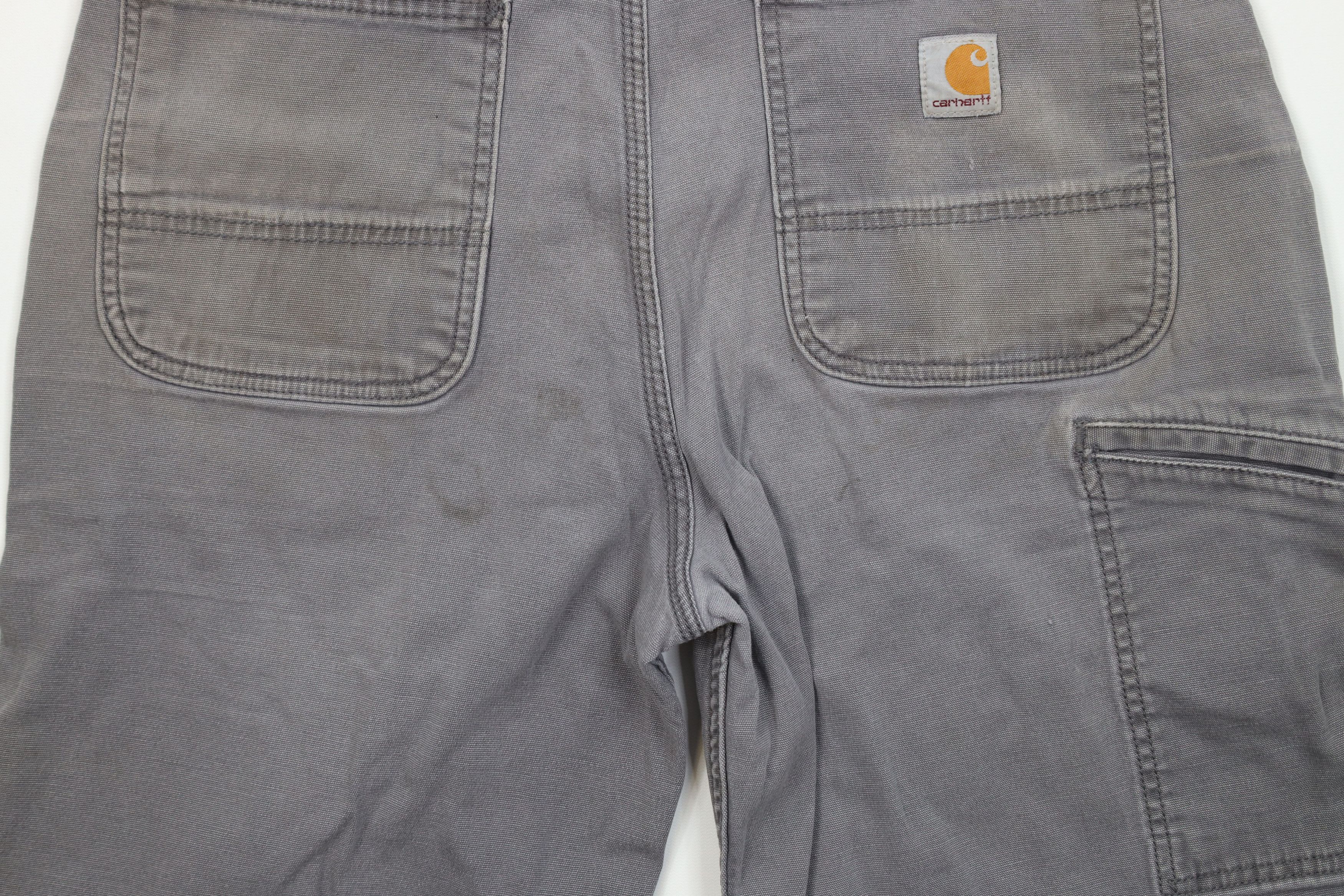 Carhartt Vintage Y2K Carhartt Spell Canvas Relaxed Fit Shorts Gray Size US 34 / EU 50 - 10 Thumbnail