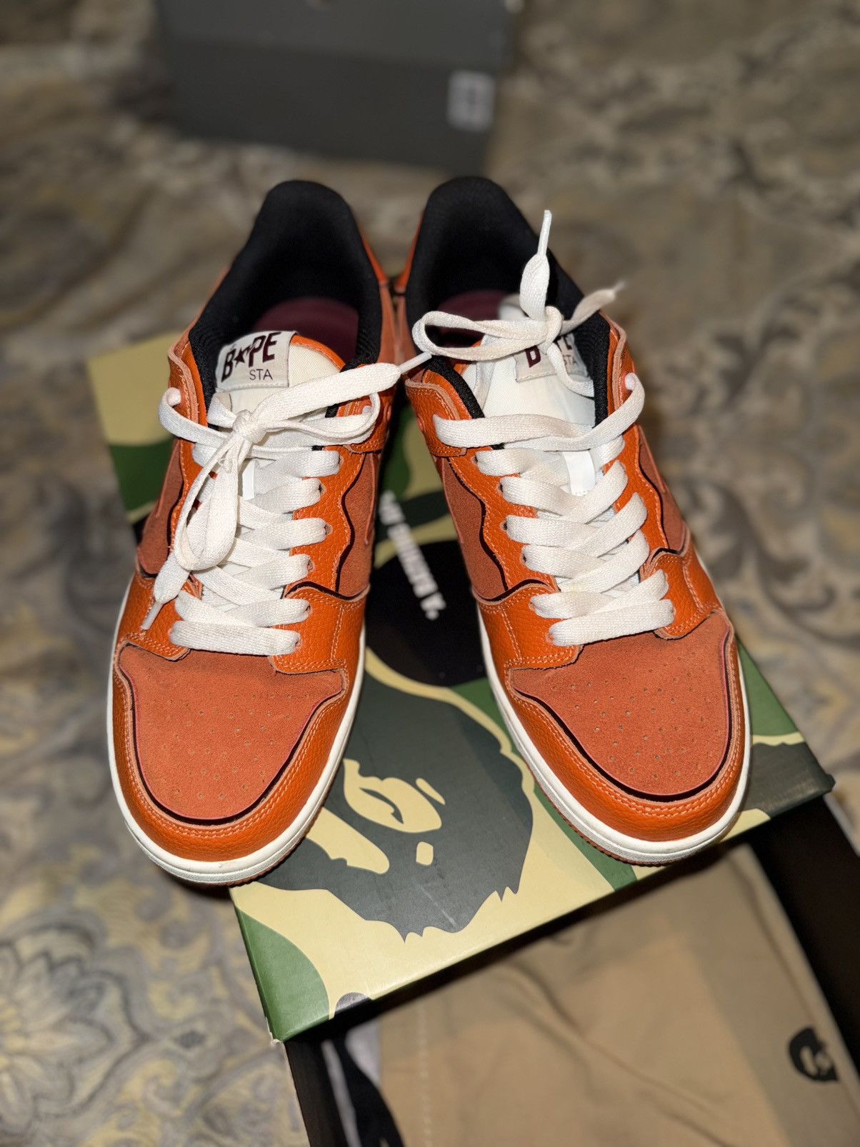 Bape Bape Sk8 Sta #2 M1 Orange Size US 9.5 / EU 42-43 - 1 Thumbnail