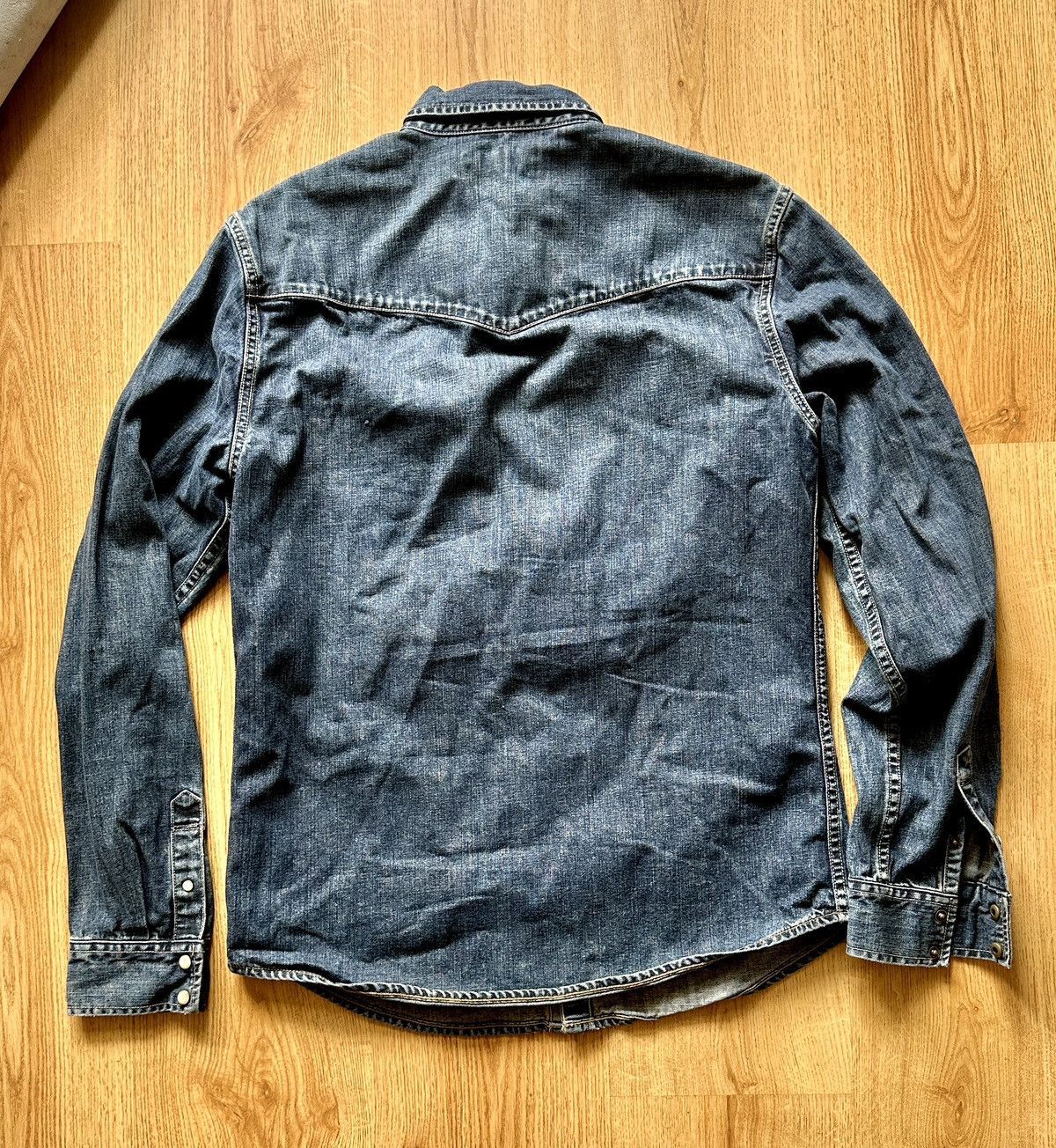 All Saints Duncan denim Jean Shirt Medium
