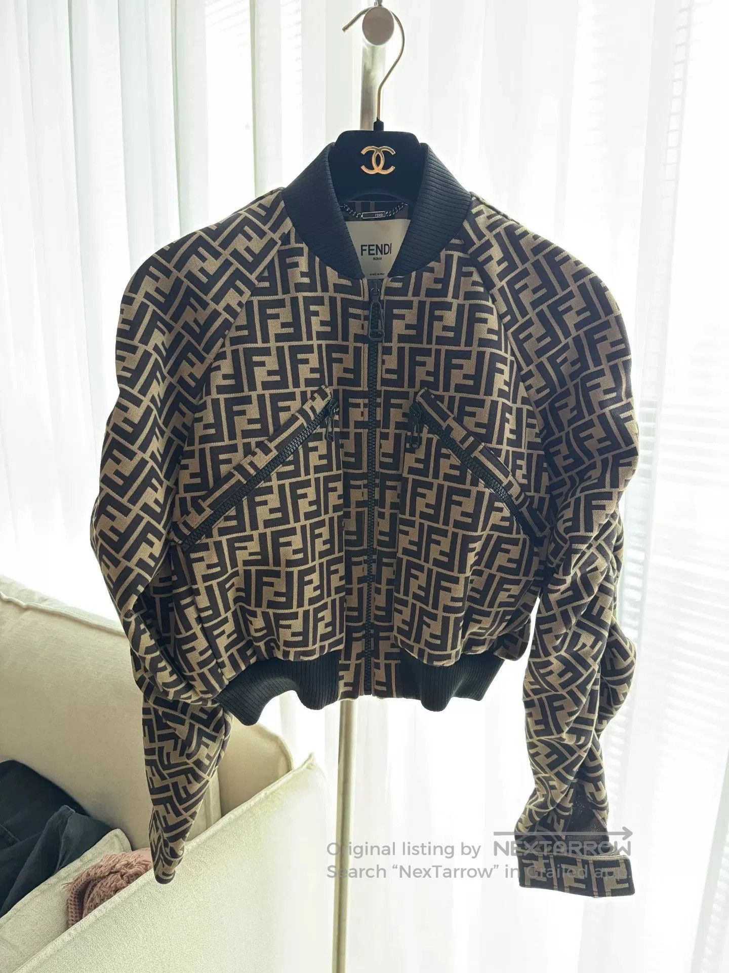 Fendi Fendi FF Logo Pile Sleeve Jacket. Size US S / EU 44-46 / 1 - 1 Thumbnail