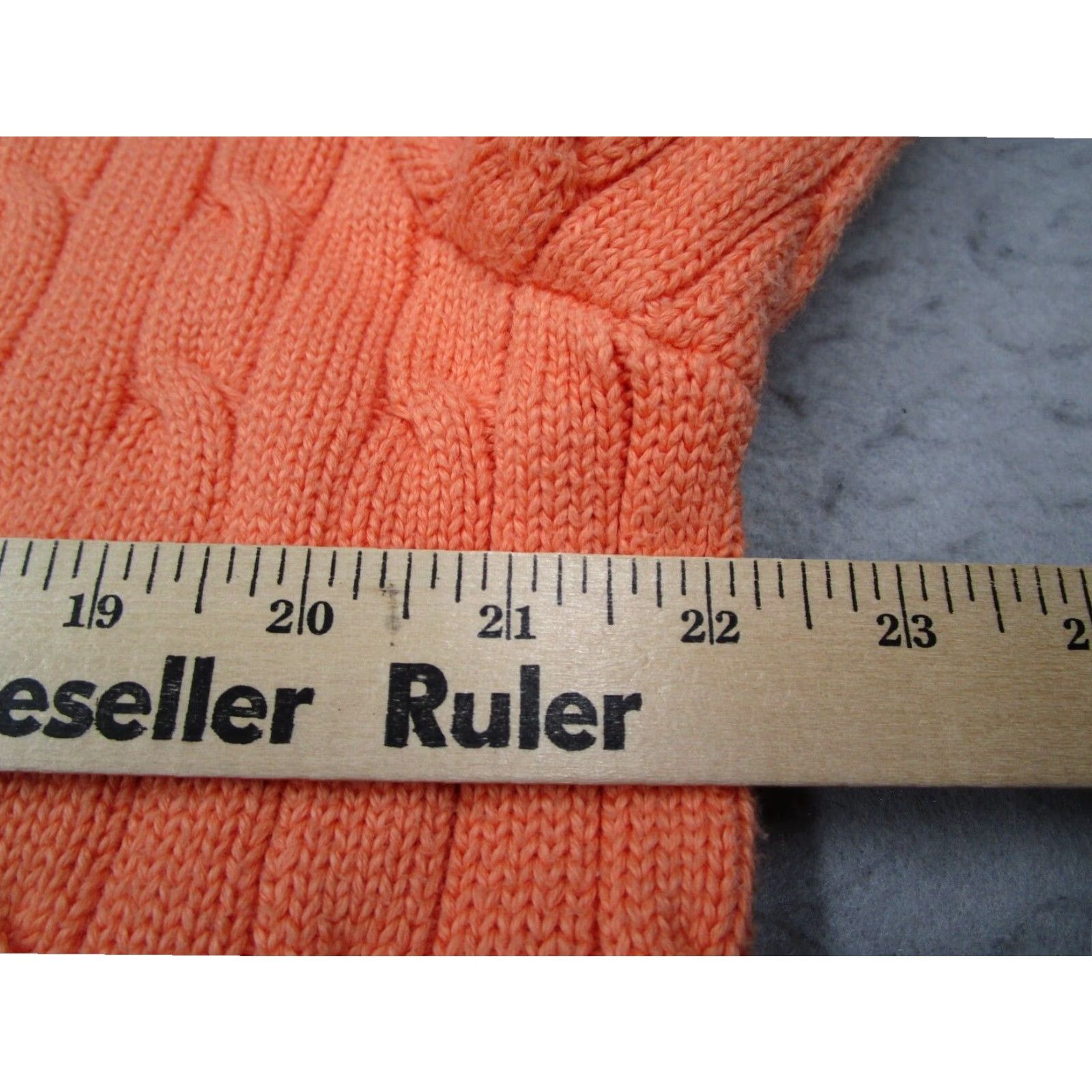 Polo Ralph Lauren VINTAGE Polo Ralph Lauren Sweater Mens Extra Large Orange Chunky Knit Crew Neck Cotton Pullover Size US XL / EU 56 / 4 - 5 Thumbnail
