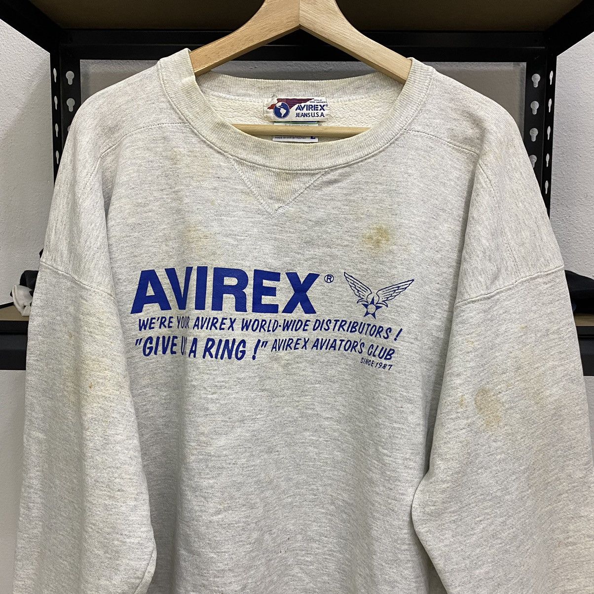 Avirex × Vintage Vintage Avirex 90s Sweatshirt❗️ Size US L / EU 52-54 / 3 - 9 Thumbnail