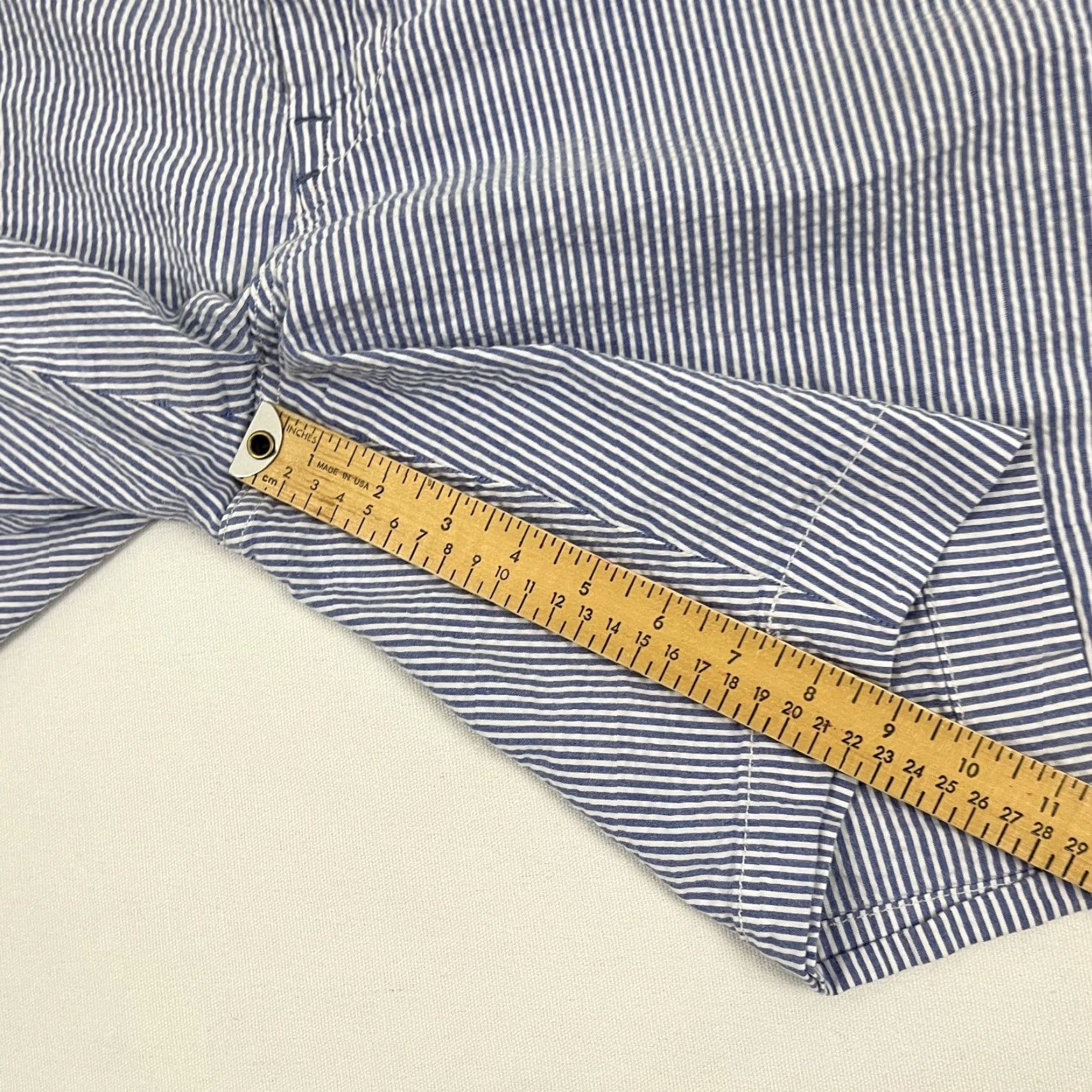 Polo Ralph Lauren Polo Ralph Lauren Shorts Chino Men 46 x 9" Blue White Striped Preppy Casual Golf Size US XXL / EU 58 / 5 - 7 Thumbnail