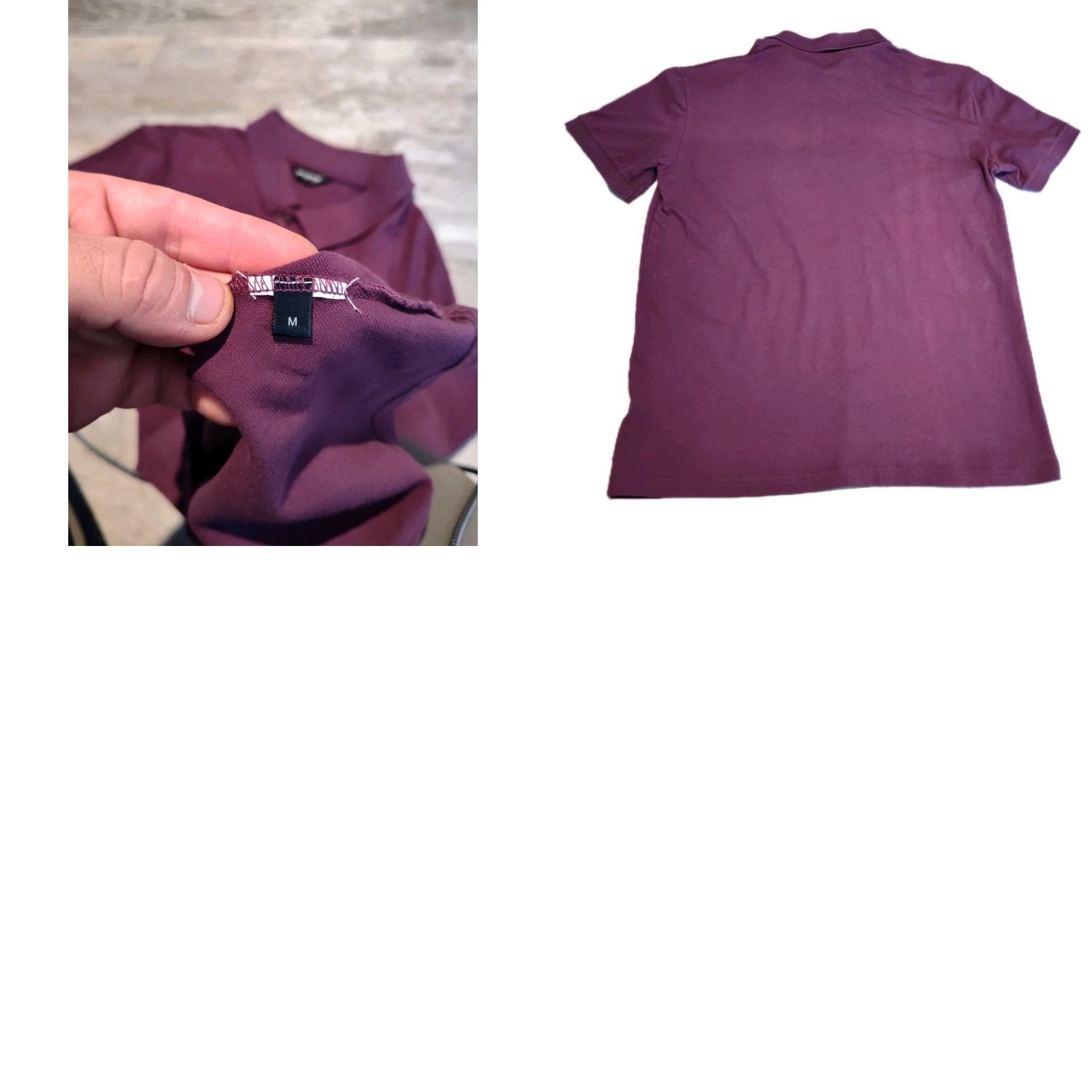 Vintage VINTAGE David August Men's Polo Shirt Size M Burgundy Cotton Spandex Short Sleeve Casual Activewear Golf Size US M / EU 48-50 / 2 - 8 Thumbnail