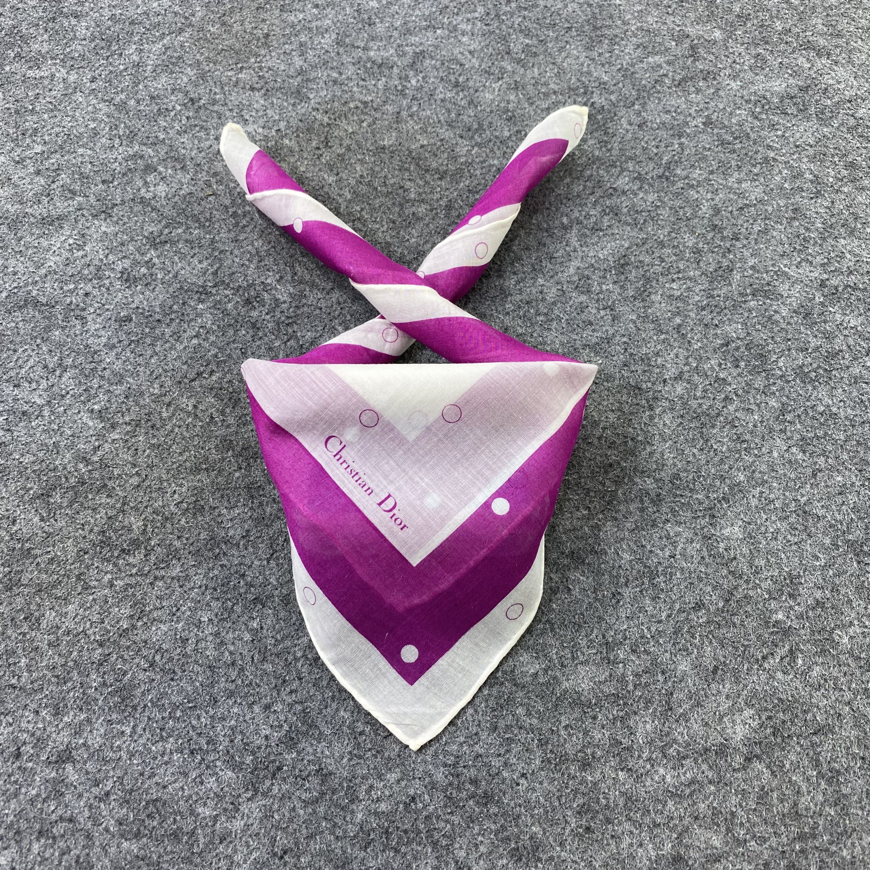 Vintage Christian Dior Handkerchief / Bandana / Neckerchief-B2202 Size ONE SIZE - 2 Thumbnail