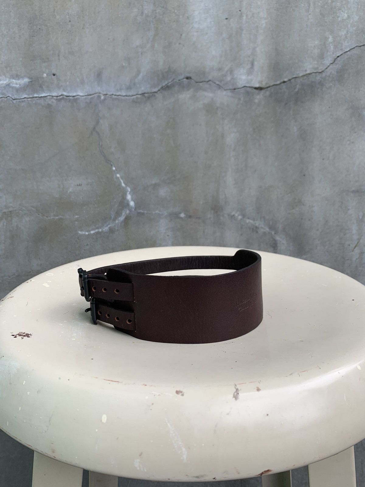 Number (N)ine SS07 Double Strapped Leather Bangle Size ONE SIZE - 4 Thumbnail