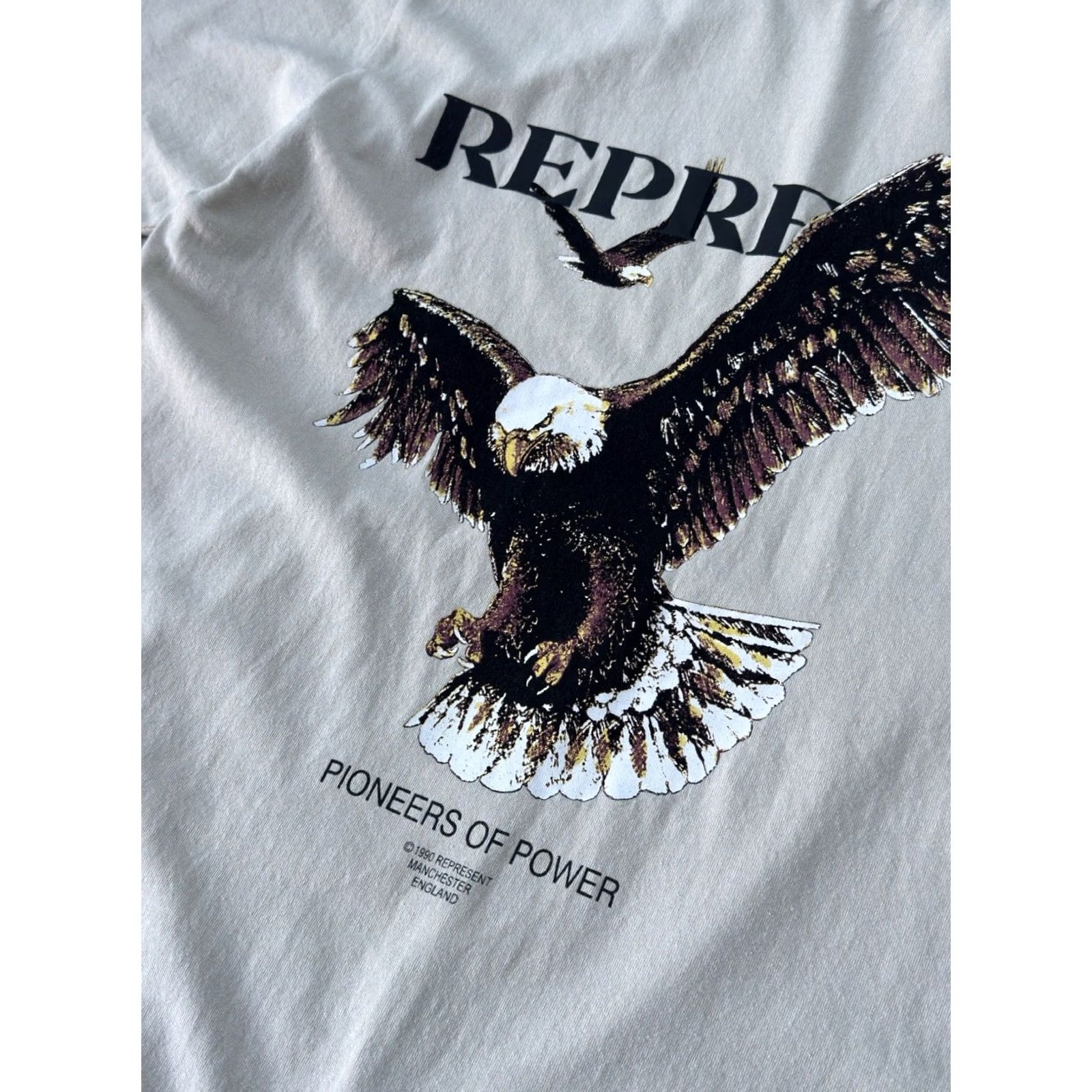 Vintage VINTAGE Represent Y2K Eagle Big Logo Beige Men T Shirt S Oversized Shirt Mens Size US S / EU 44-46 / 1 - 4 Thumbnail