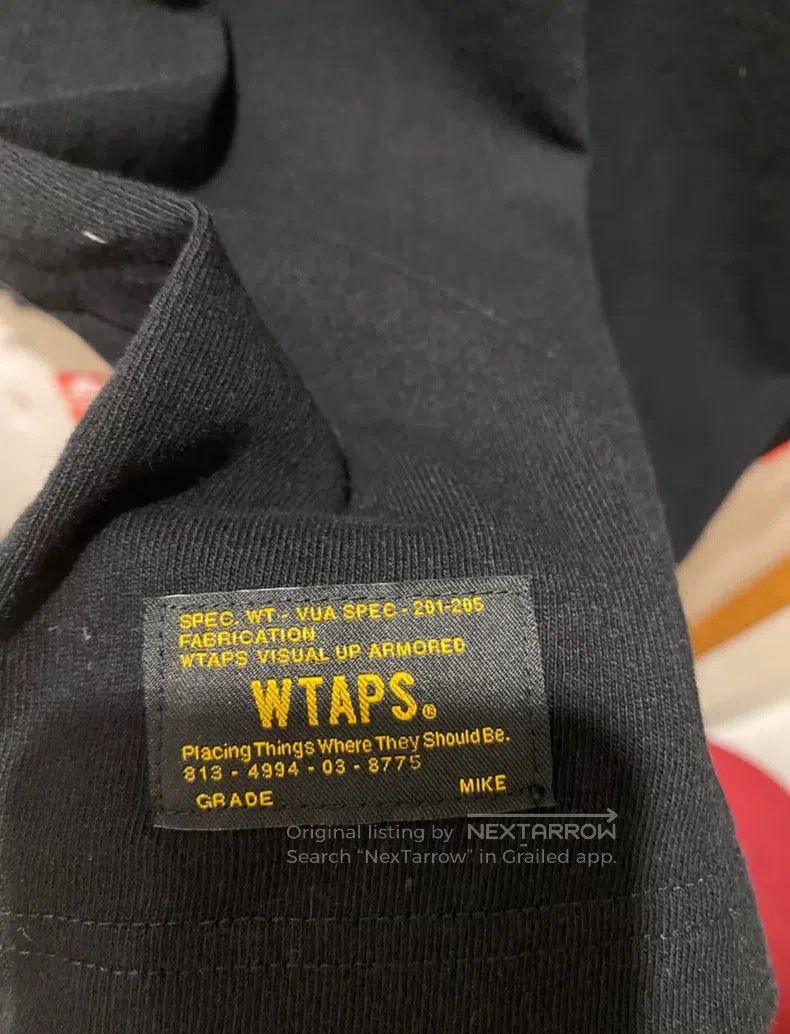 Wtaps Wtaps Double Eagle Black Gold Logo Long Sleeve T-Shirt Size US M / EU 48-50 / 2 - 5 Thumbnail