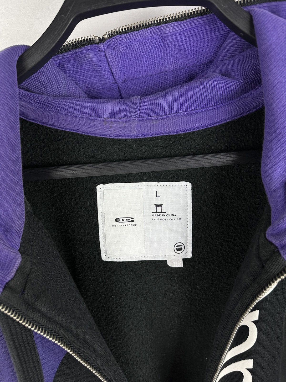 G-Star × Vintage Vintage Y2K G-Star Raw Full Zip Hoodie Size US L / EU 52-54 / 3 - 11 Thumbnail