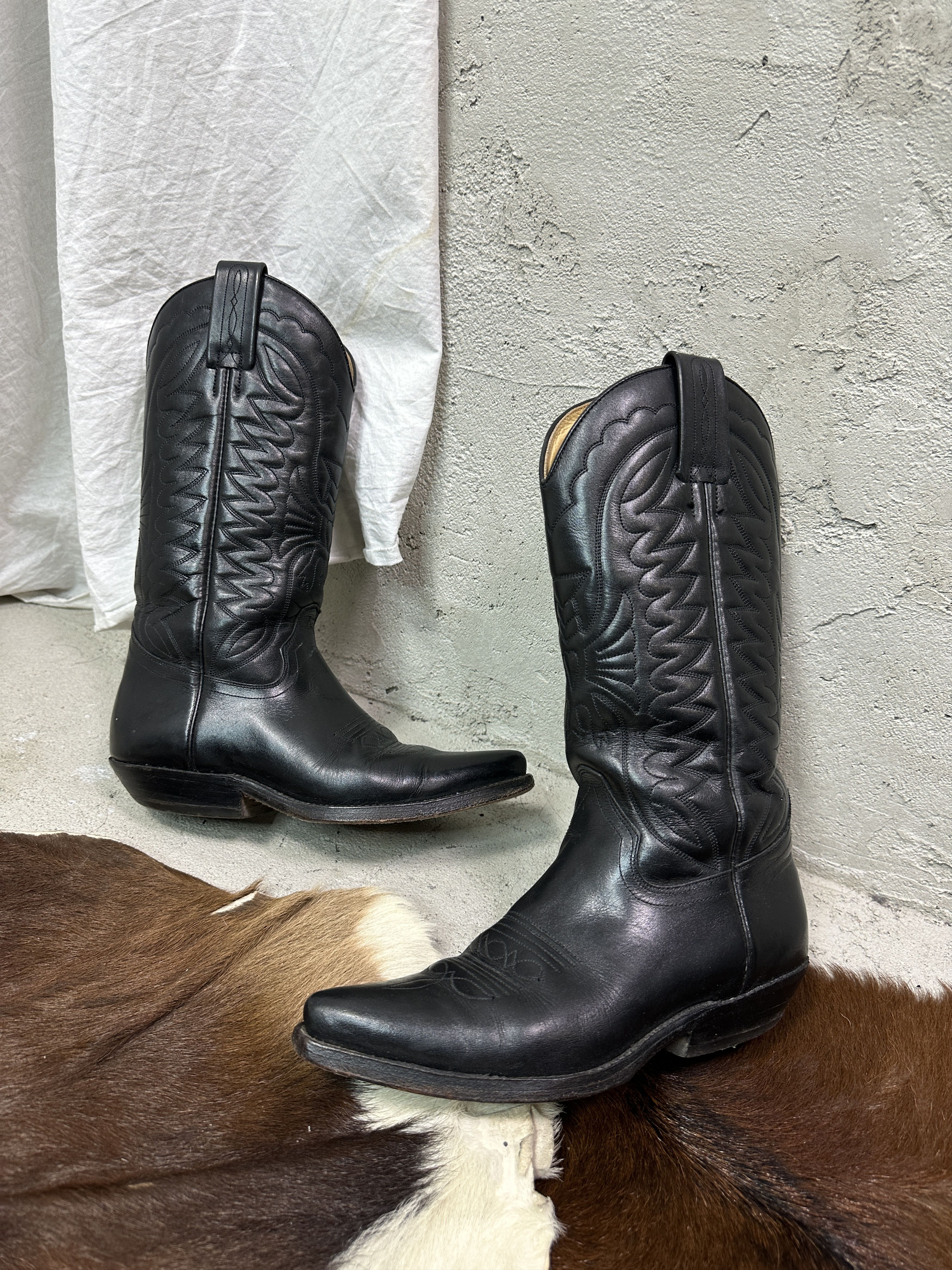 Vintage Vintage Leather Western Tony Mora Cowboy Boots Y2K Size US 7 / IT 37 - 1 Thumbnail