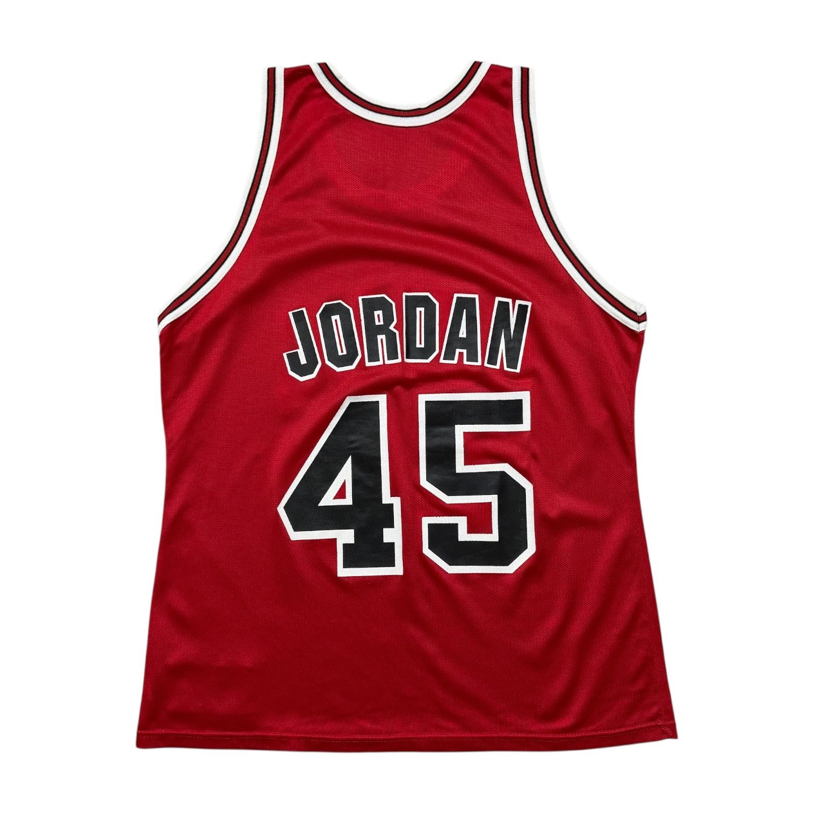 NBA VTG 90s CHICAGO BULLS MICHAEL JORDAN #45 CHAMPION JERSEY Size US L / EU 52-54 / 3 - 2 Thumbnail