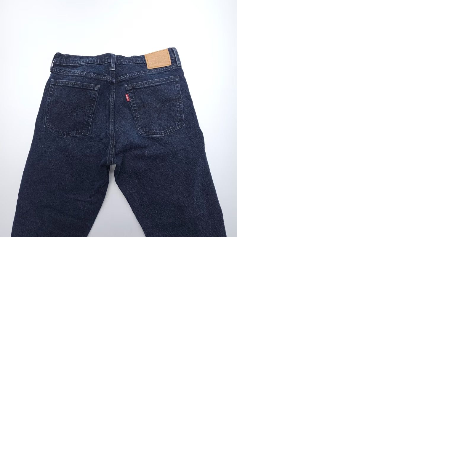 Levi's Levi's Premium Wedgie Jeans Womens 27 Button Fly High Rise Dark Wash Raw Hem Jeans Womens 27 Blue Levi's Wedgie Fit 5-Pocket Distressed Size 27" / US 4 / IT 40 - 9 Thumbnail