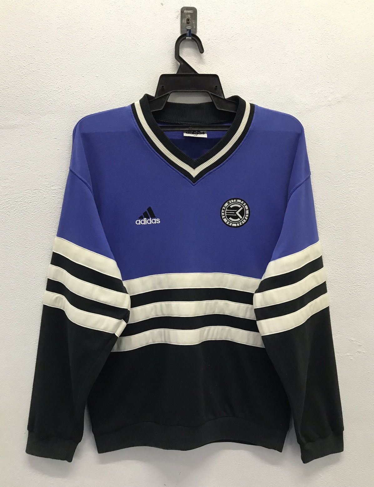 Adidas × Descente × Japanese Brand Vintage Adidas The Brand With The 3 Stripes Sweatshirt Size US M / EU 48-50 / 2 - 1 Thumbnail