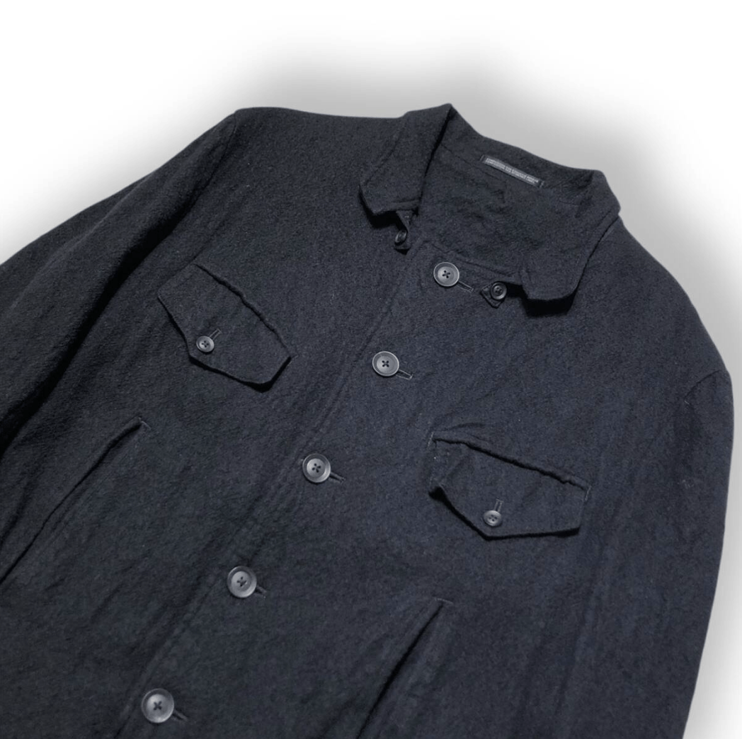 Yohji Yamamoto Yohji Yamamoto Pour Homme - Herringbone 6P Military Jacket Size US L / EU 52-54 / 3 - 3 Thumbnail