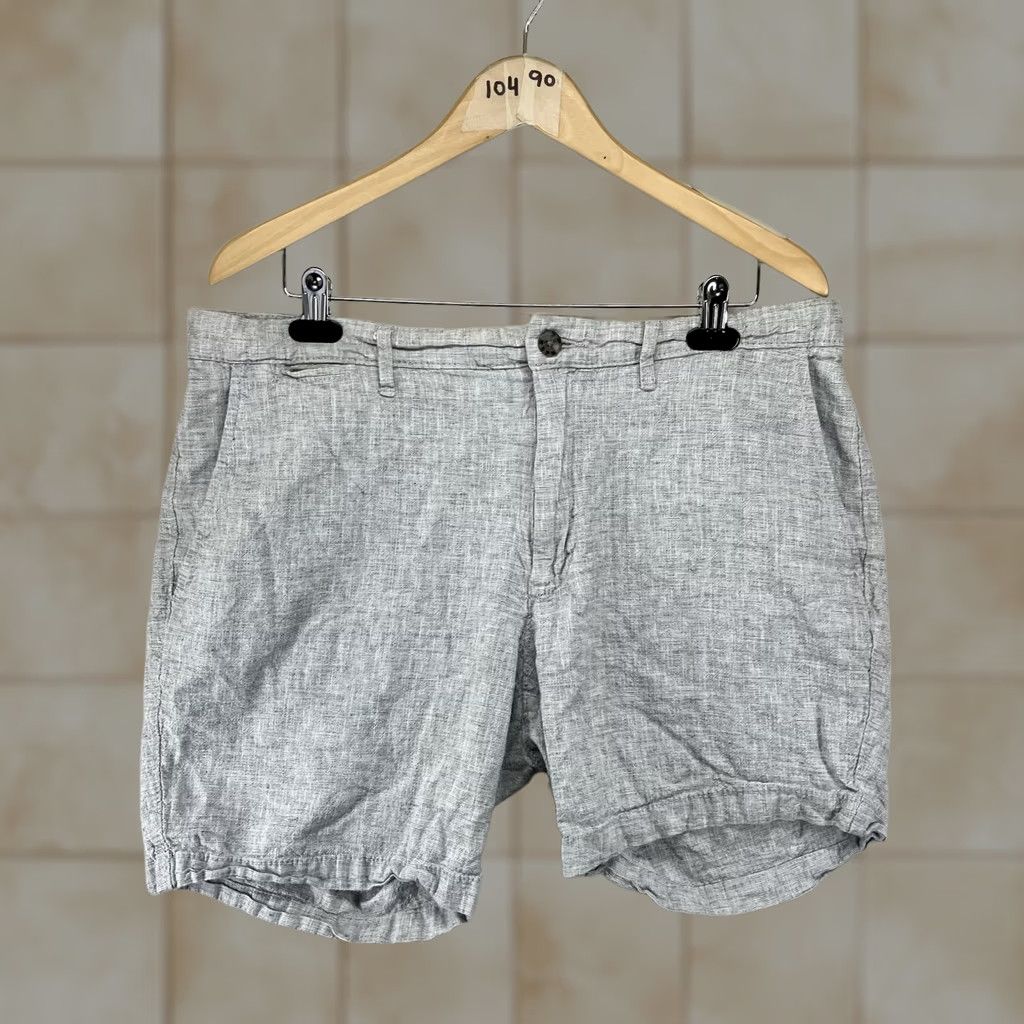 Vintage Goodfellow Men's Linen Blend Shorts Gray 38x6 Casual Chino Size US 36 / EU 52 - 1 Thumbnail