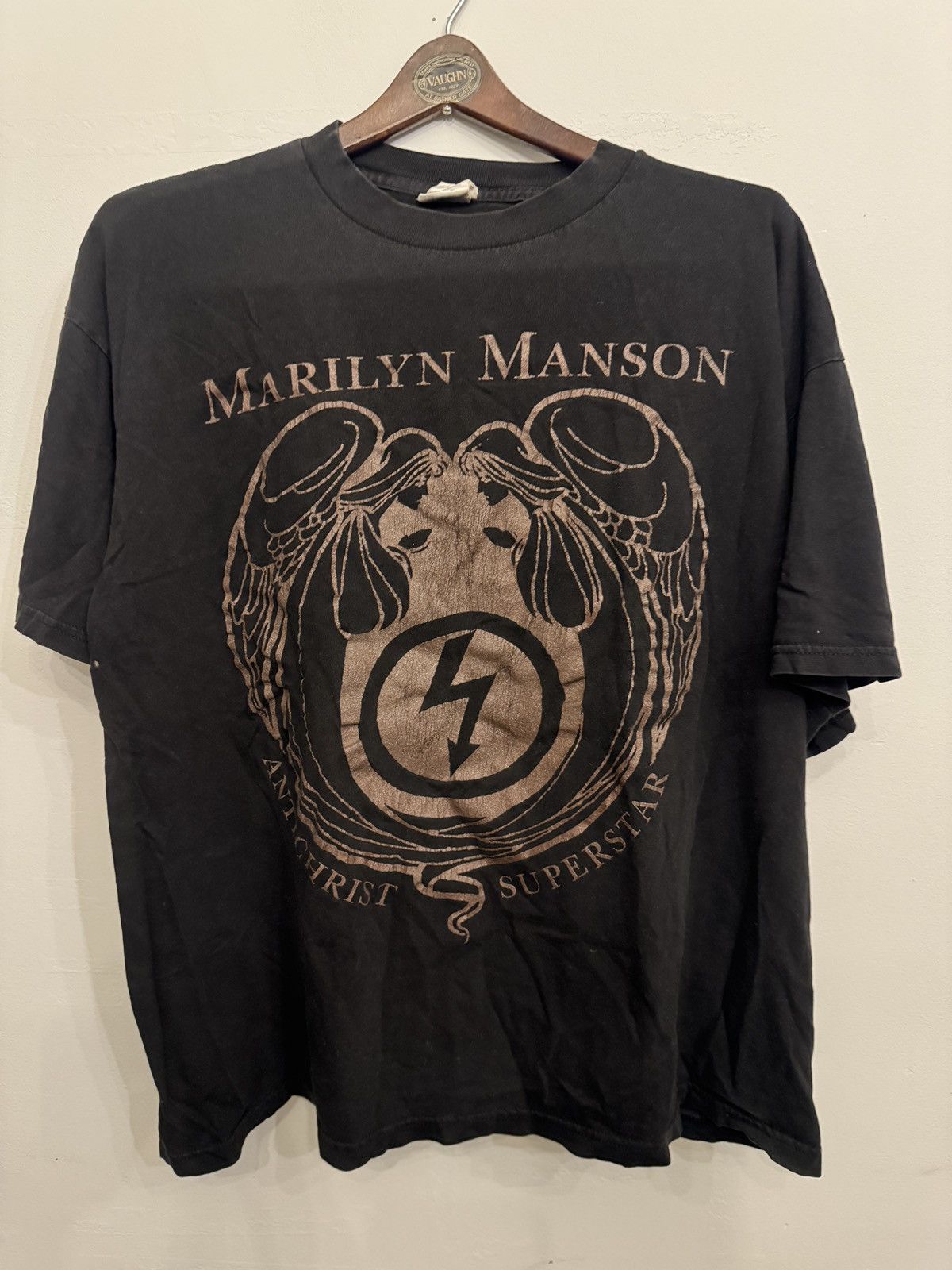 Image of Original Vintage Antichrist Superstar Tee Marilyn Manson in Black, Men's (Size XL)