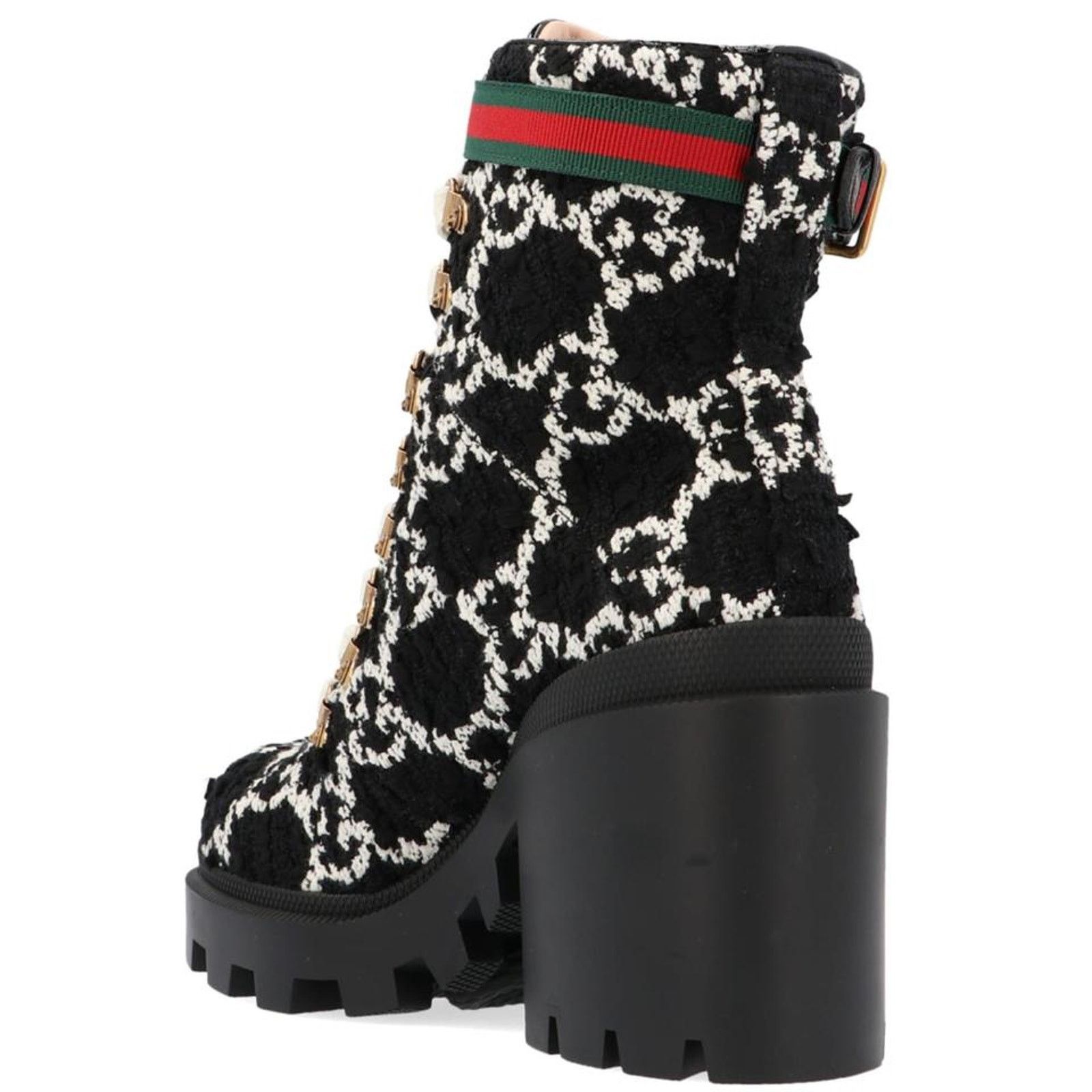 Gucci Trip GG logo wool ankle boots Size US 5 / IT 35 - 2 Thumbnail
