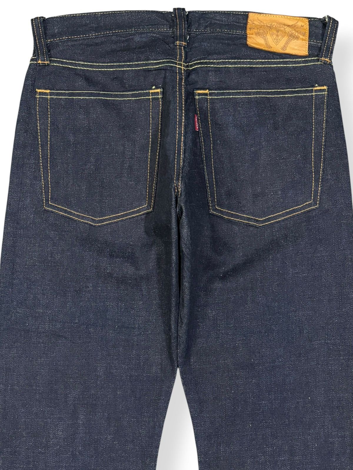 Tornado Mart Vintage Japanese Brand Jelado 15oz Raw Indigo Flare Jeans Size US 30 / EU 46 - 9 Thumbnail