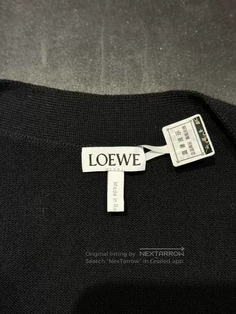 Loewe Loewe Embroidered Logo Cardigan Size L / US 10 / IT 46 - 5 Thumbnail