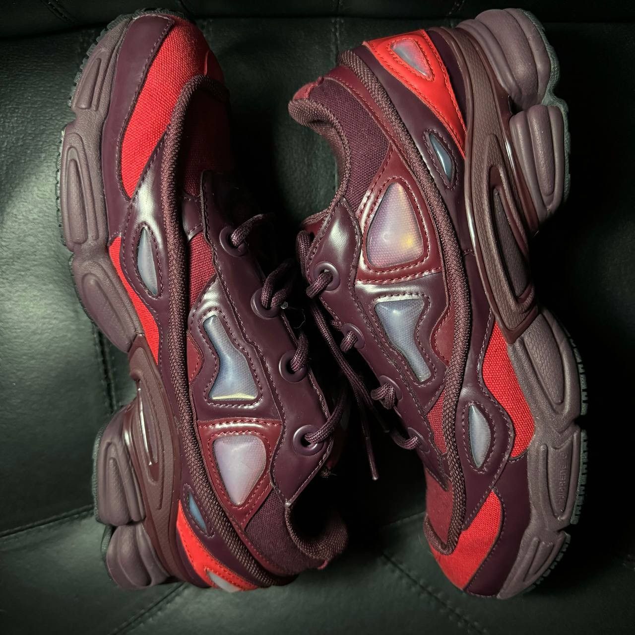 Adidas × Raf Simons 8,5us Adidas Raf Simons Ozweego Burgundy Size US 8.5 / EU 41-42 - 7 Thumbnail