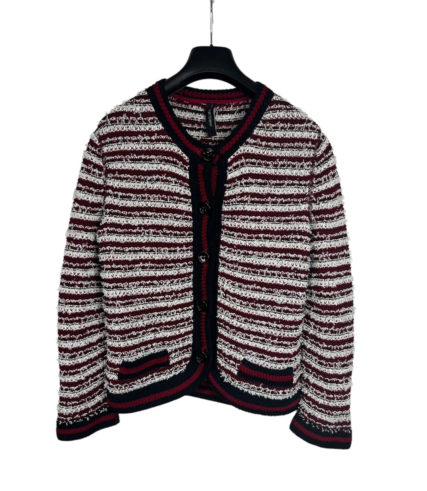 Other Marc Cain Knit Jacket Button Up Fringed Cotton size 2 Size S / US 4 / IT 40 - 11 Thumbnail