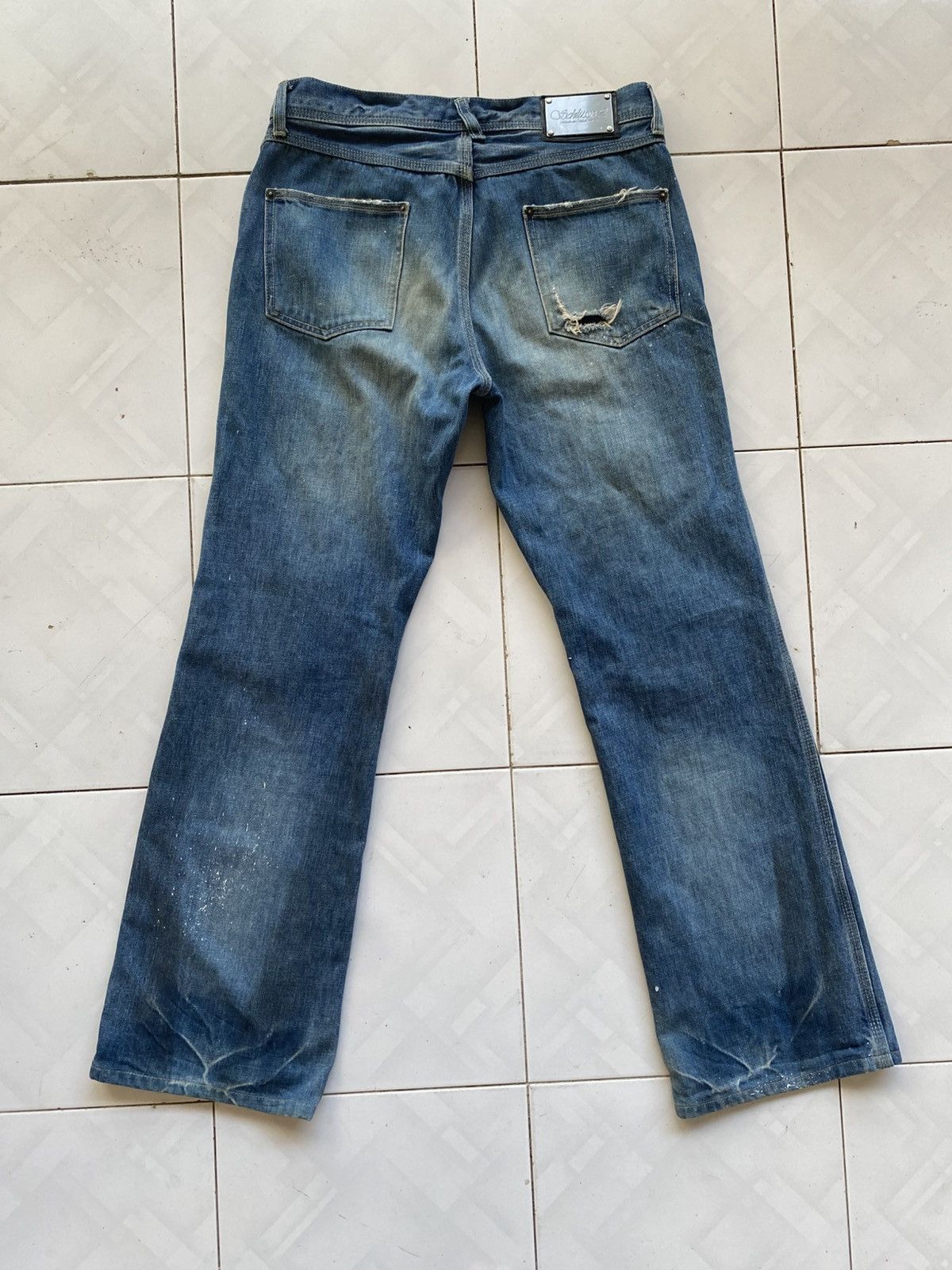 Schlussel Vintage Paint Splater Distressed Jeans Size US 30 / EU 46 - 4 Thumbnail