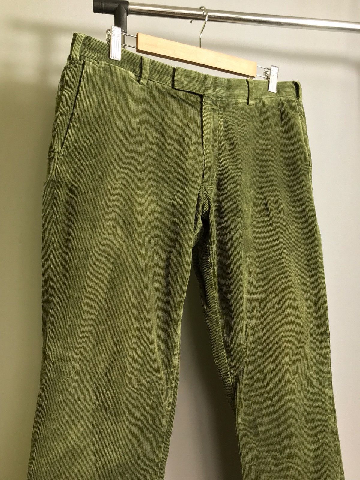 Polo Ralph Lauren RRL Polo Ralph Lauren mens velvet pants green slim fit Size US 34 / EU 50 - 3 Thumbnail