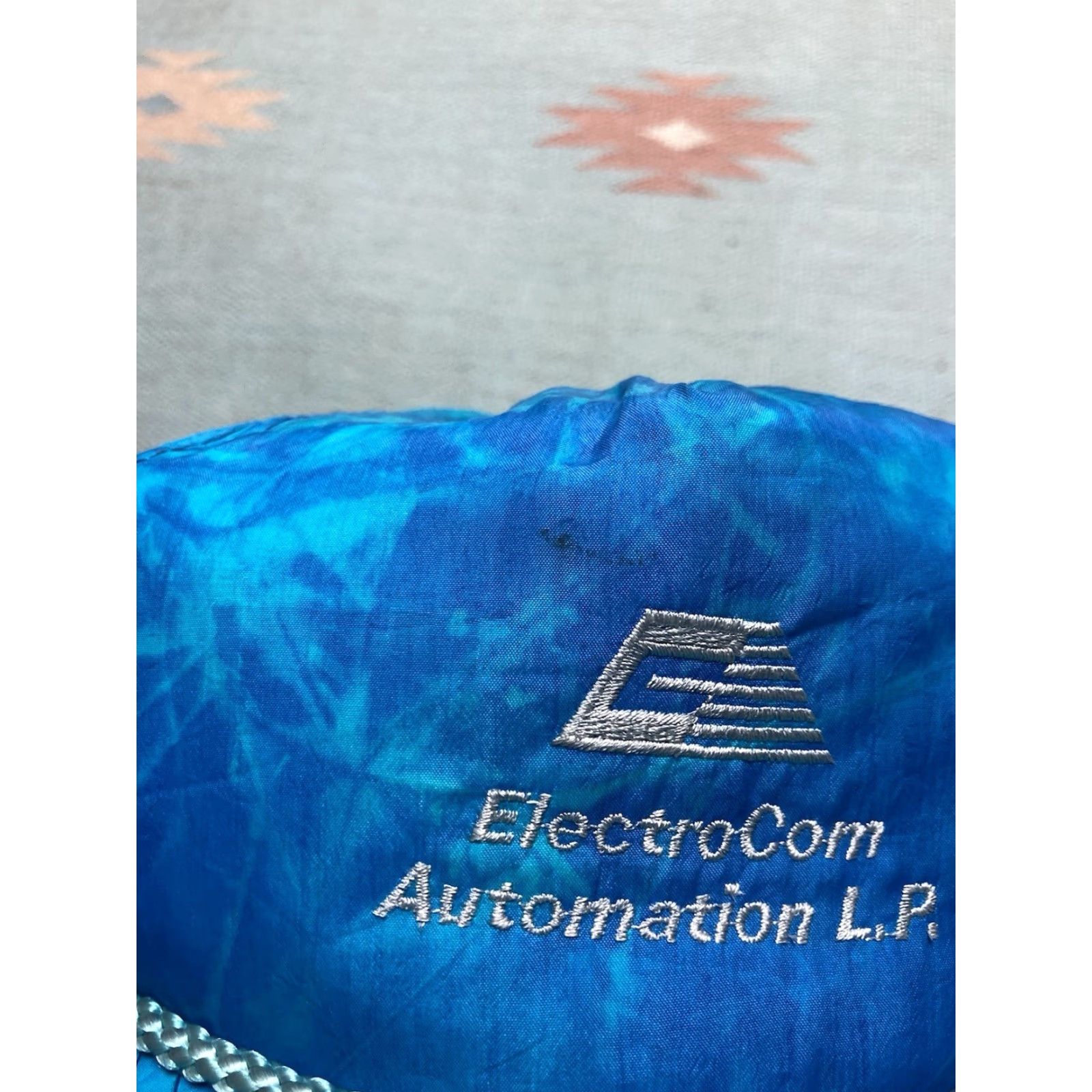 Vintage VINTAGE Unbranded Strapback Hat Cap Zipper Back Electrocom Automation Tie Dye Summer Men Adjustable Blue Hats Mens Size ONE SIZE - 4 Thumbnail