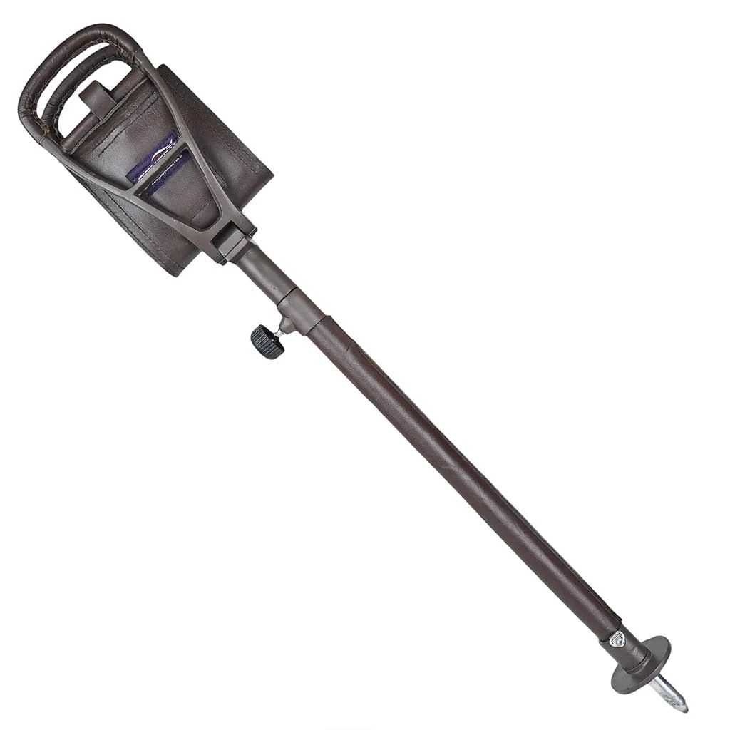 Leather × Other Shooting Stick Spectator Leather Walking Seat Coffee Brown Size 40 - 7 Thumbnail