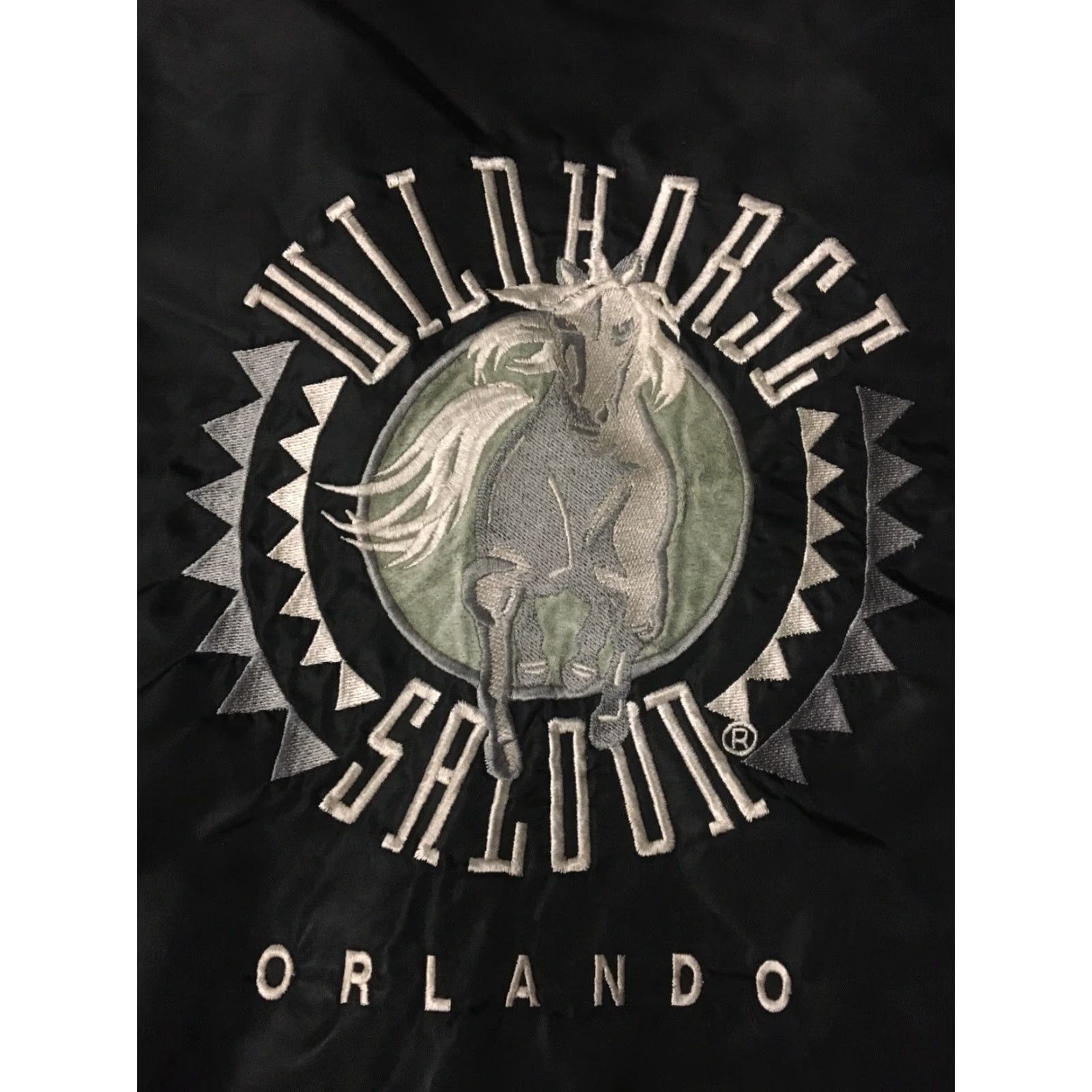 Vintage VINTAGE Stormin Norman Distressed Bomber Jacket Mens L Black 80s 90s Wildhorse Saloon Orlando Trucker Grunge Biker 80s 90s Theme Embroidered Size US L / EU 52-54 / 3 - 3 Thumbnail