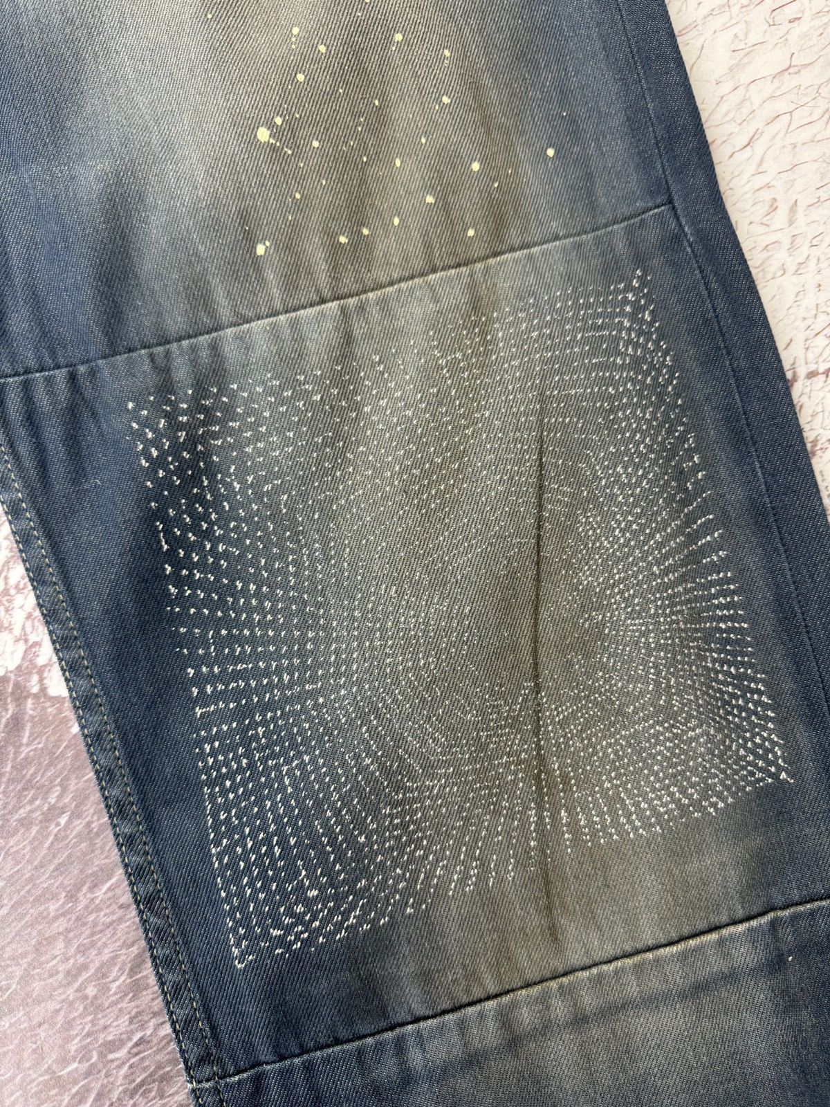 Diesel Black Gold Diesel Black Gold dirty painted style casual denim jeans Size US 36 / EU 52 - 10 Thumbnail