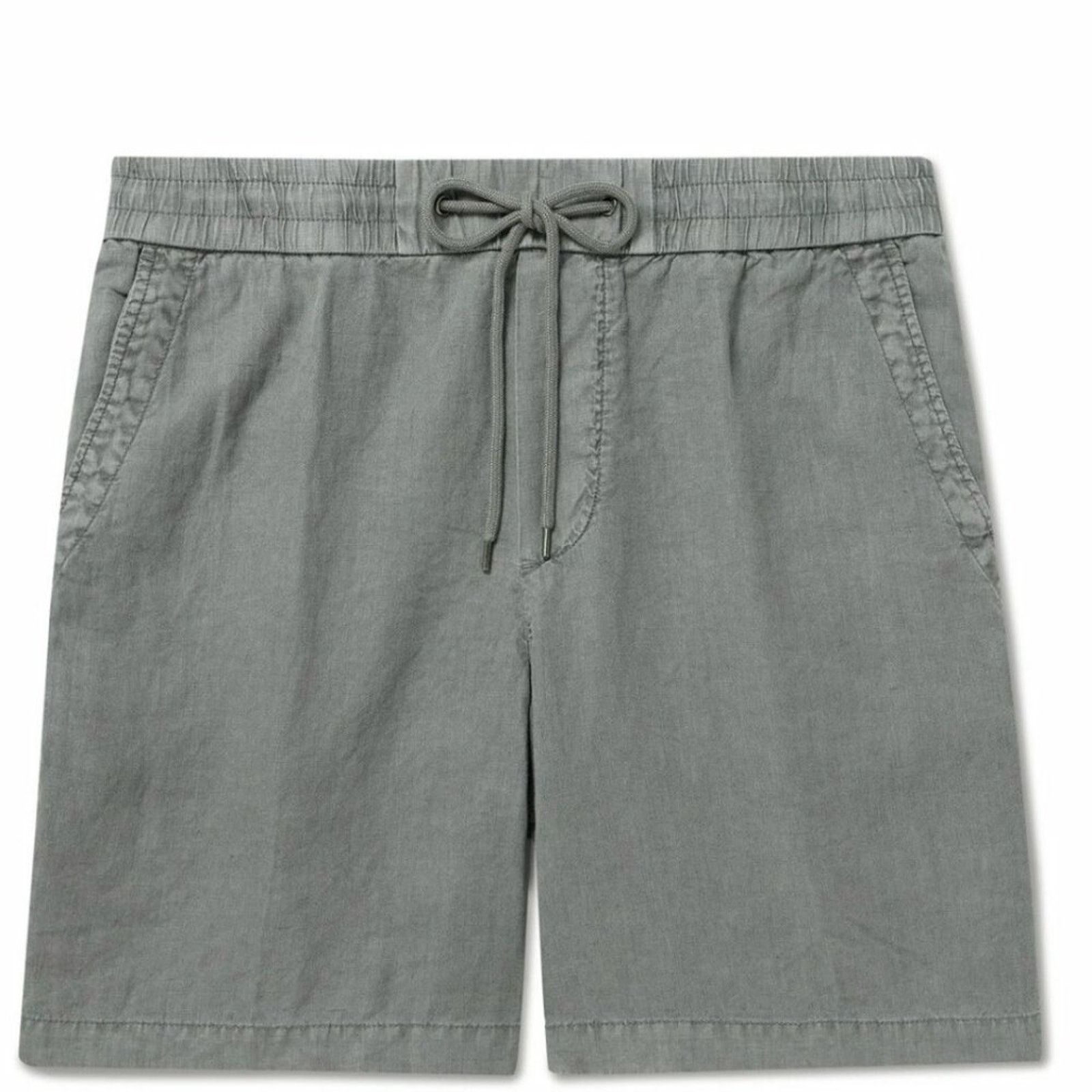 James Perse Linen drawstring Shorts Gray size 1 small NEW