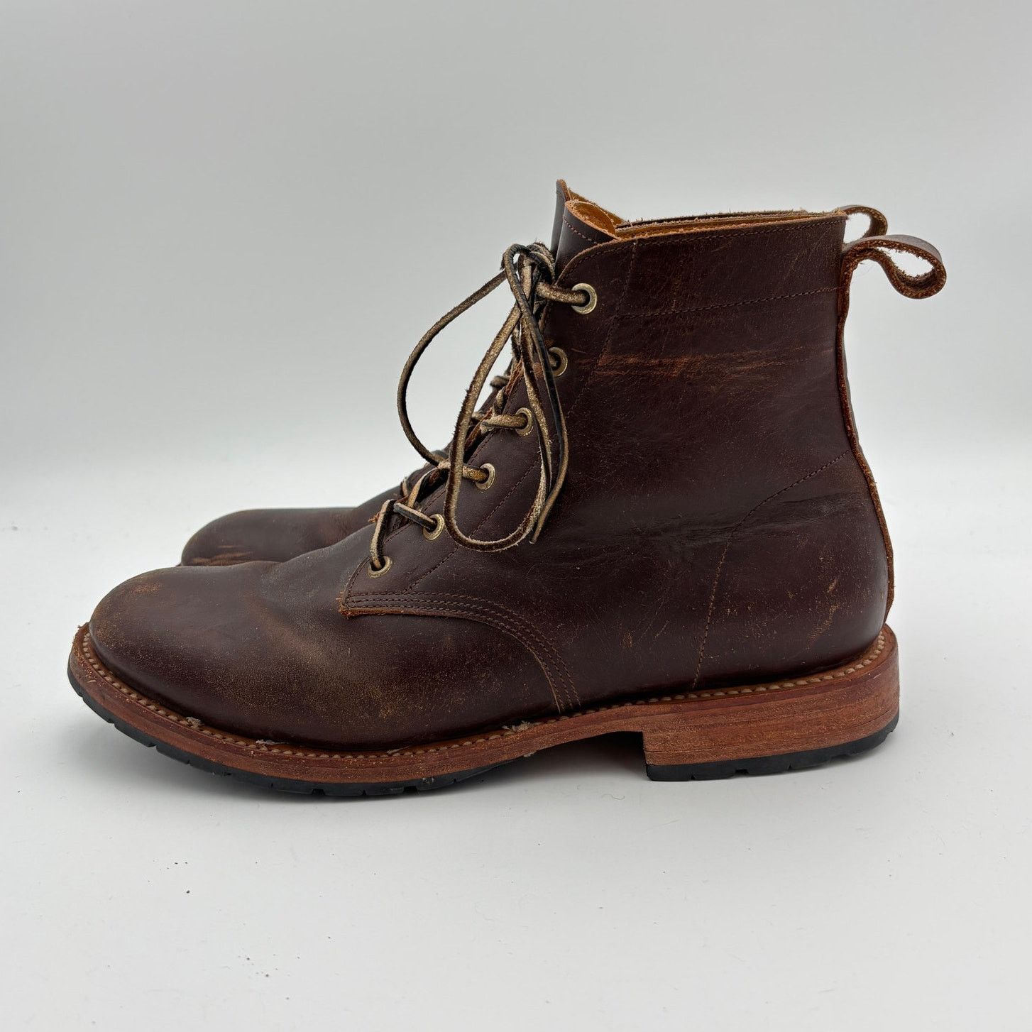 2120 Handcrafted 2120 Detroit Boot Leather Lace Up Work Boots Men's 10 Size US 10 / EU 43 - 5 Thumbnail